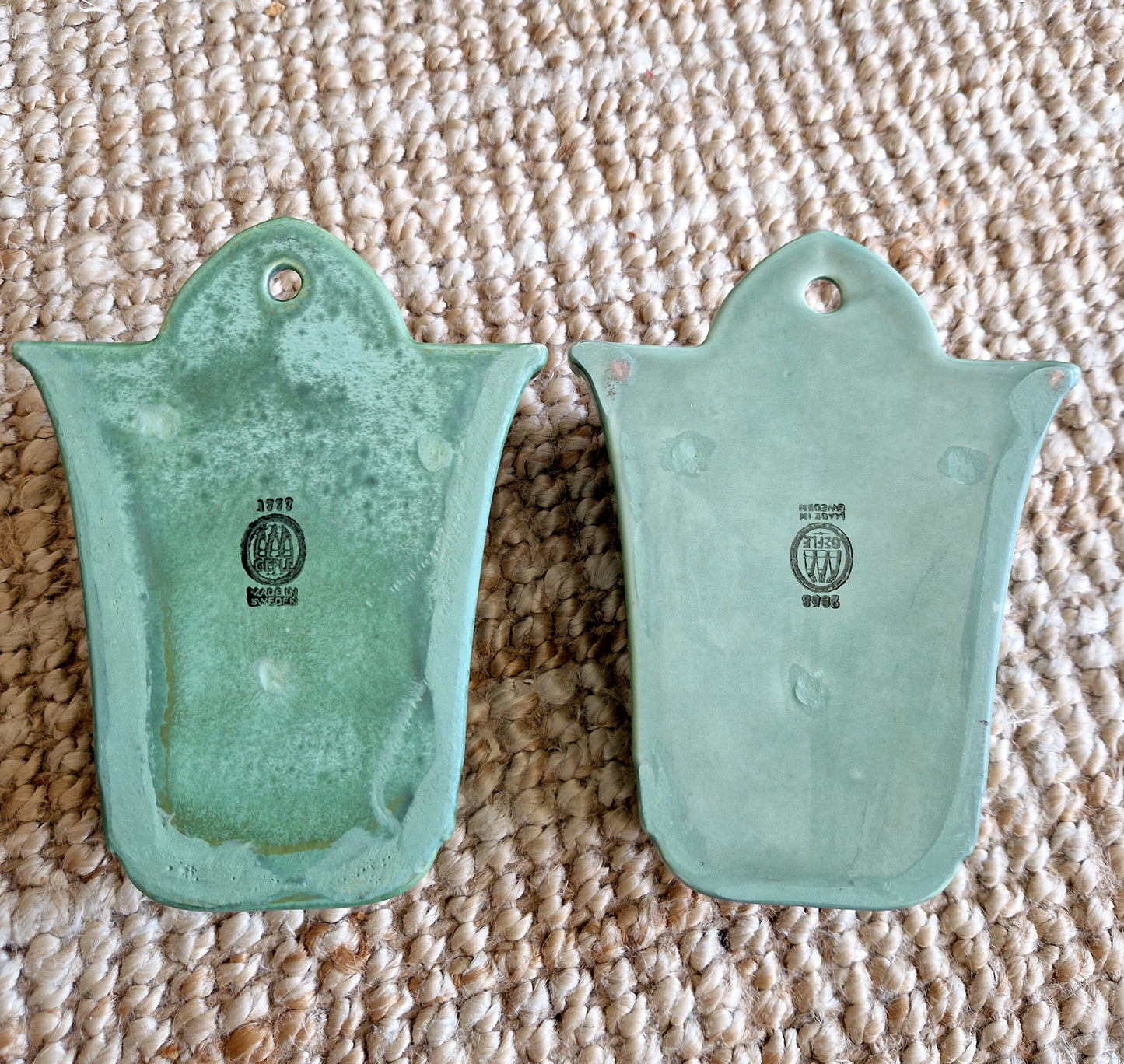 Pair Of Arthur Percy Wall Vases For Gefle Sweden
