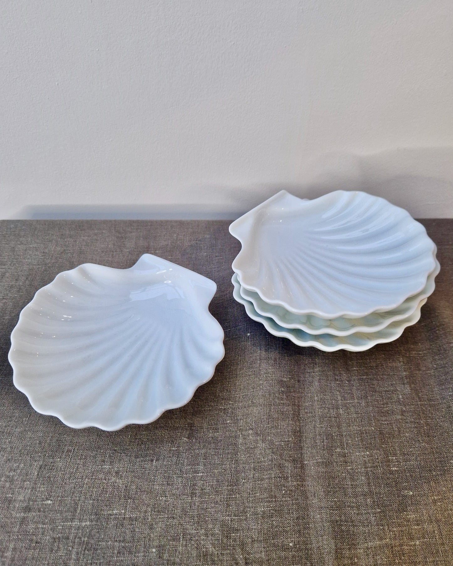 A Set of Four Shell Dishes