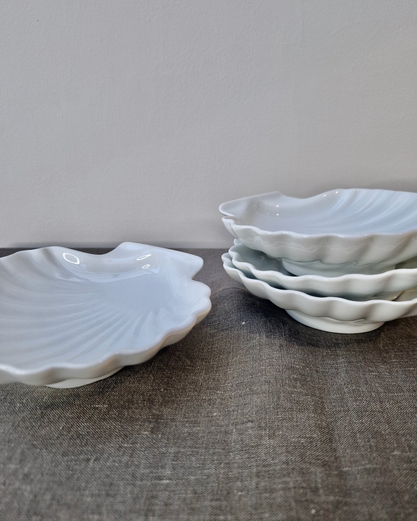 A Set of Four Shell Dishes