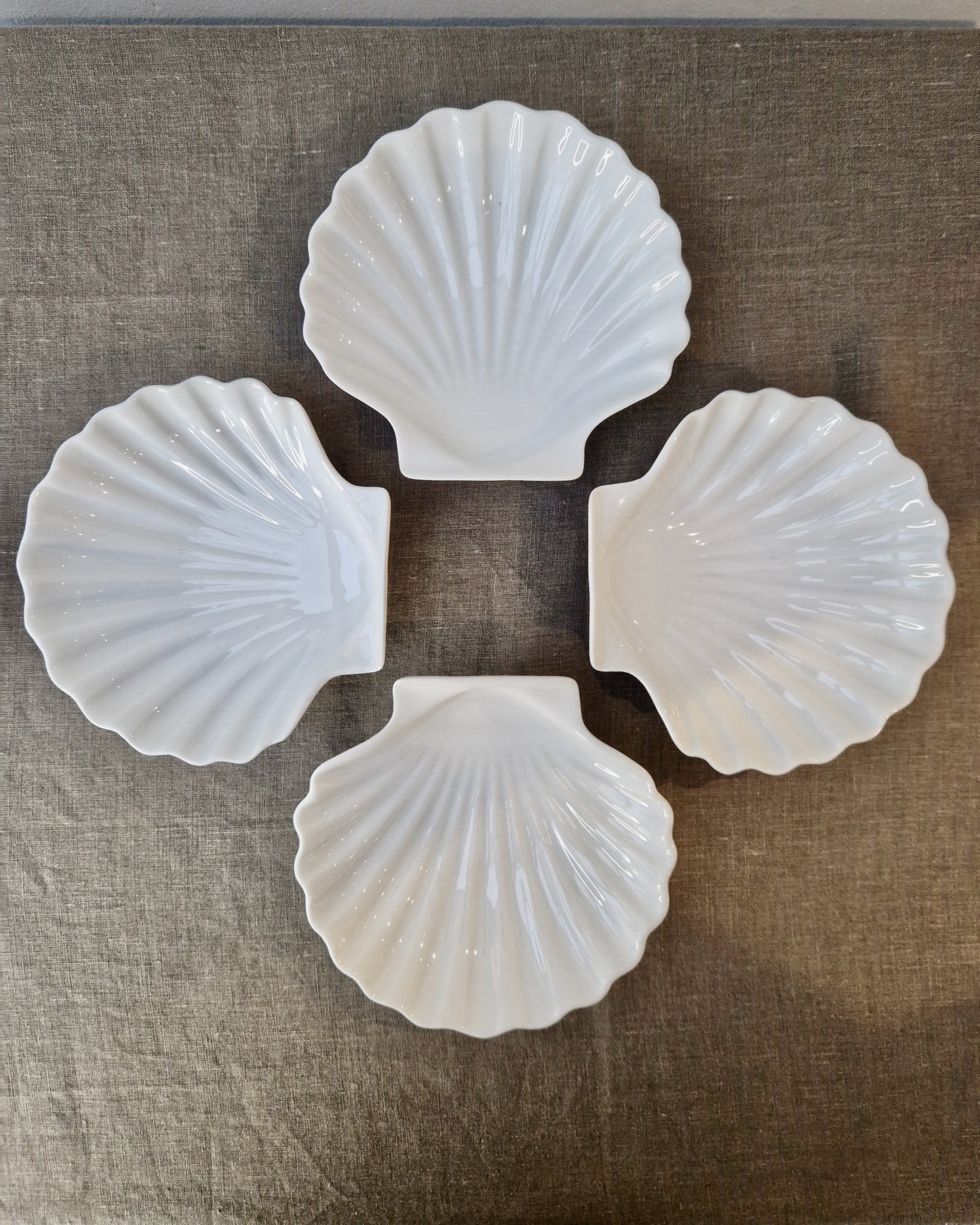 A Set of Four Shell Dishes