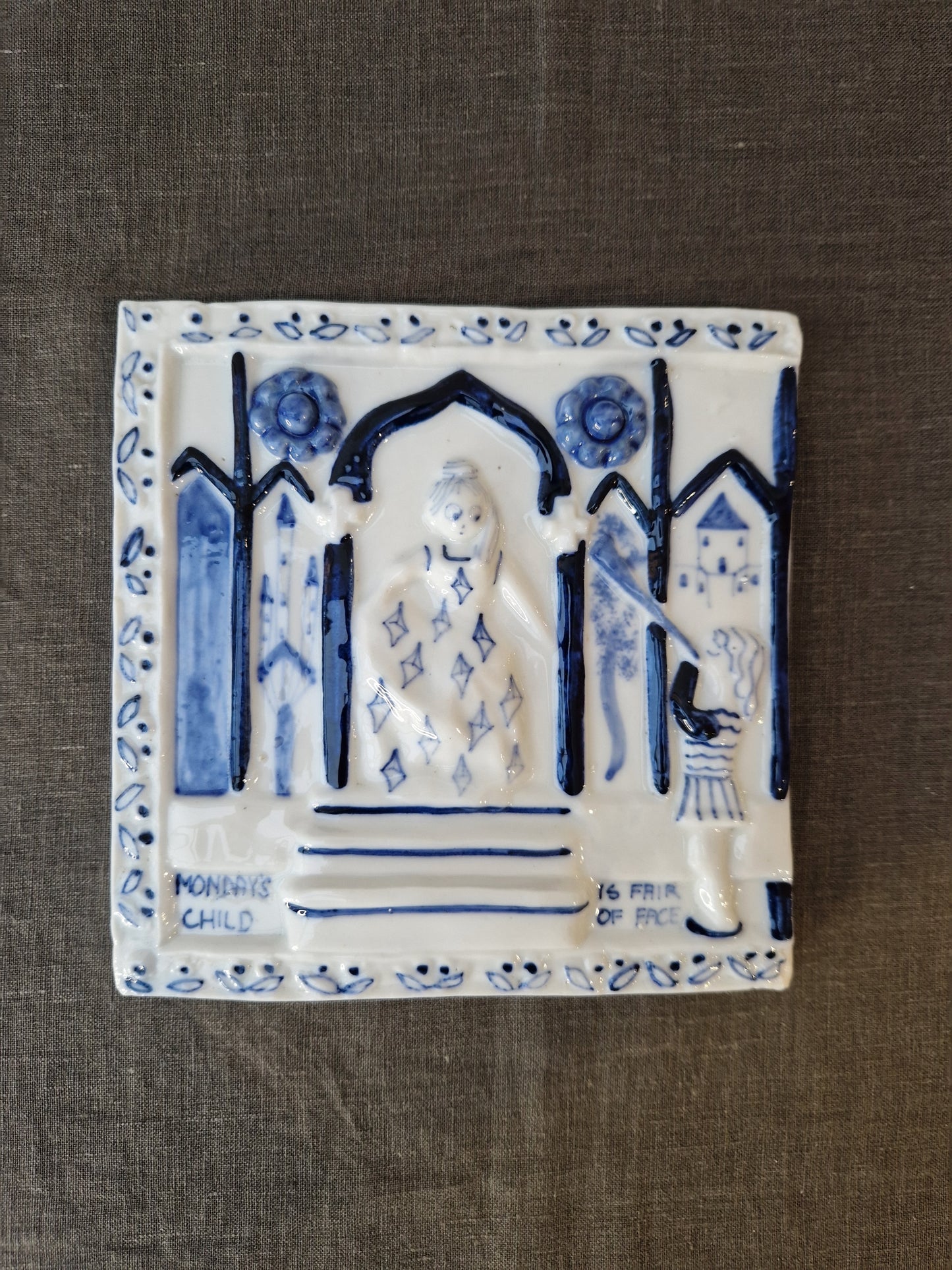 Wilfred Gibson Mondays Child Tile