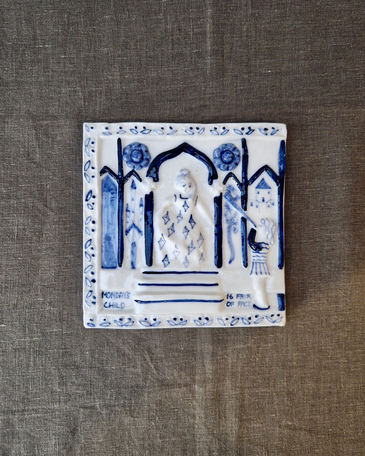 Wilfred Gibson Mondays Child Tile