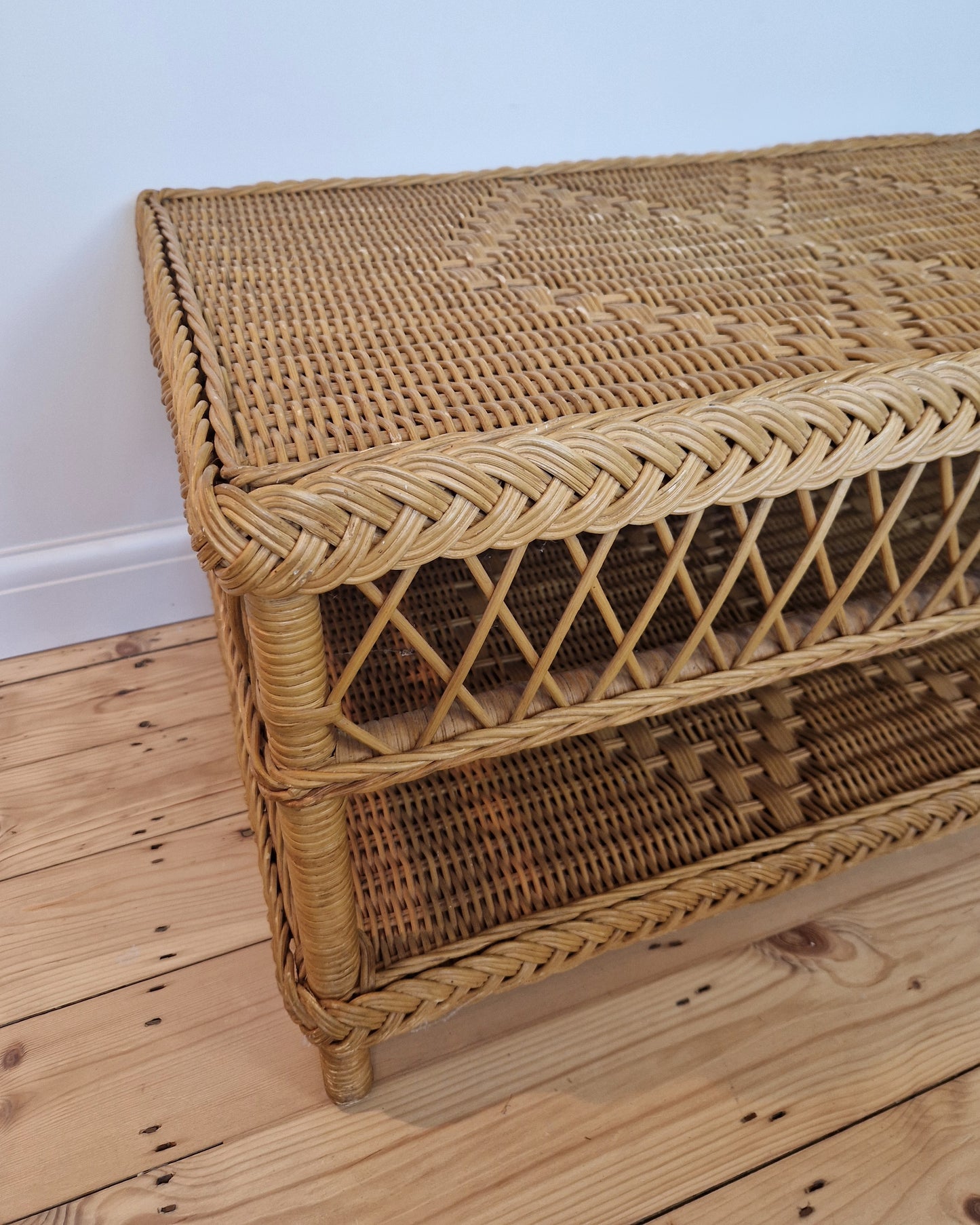 Vintage Wicker Coffee Table
