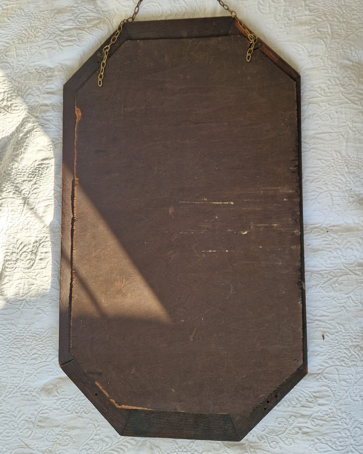 Antique Oak Mirror