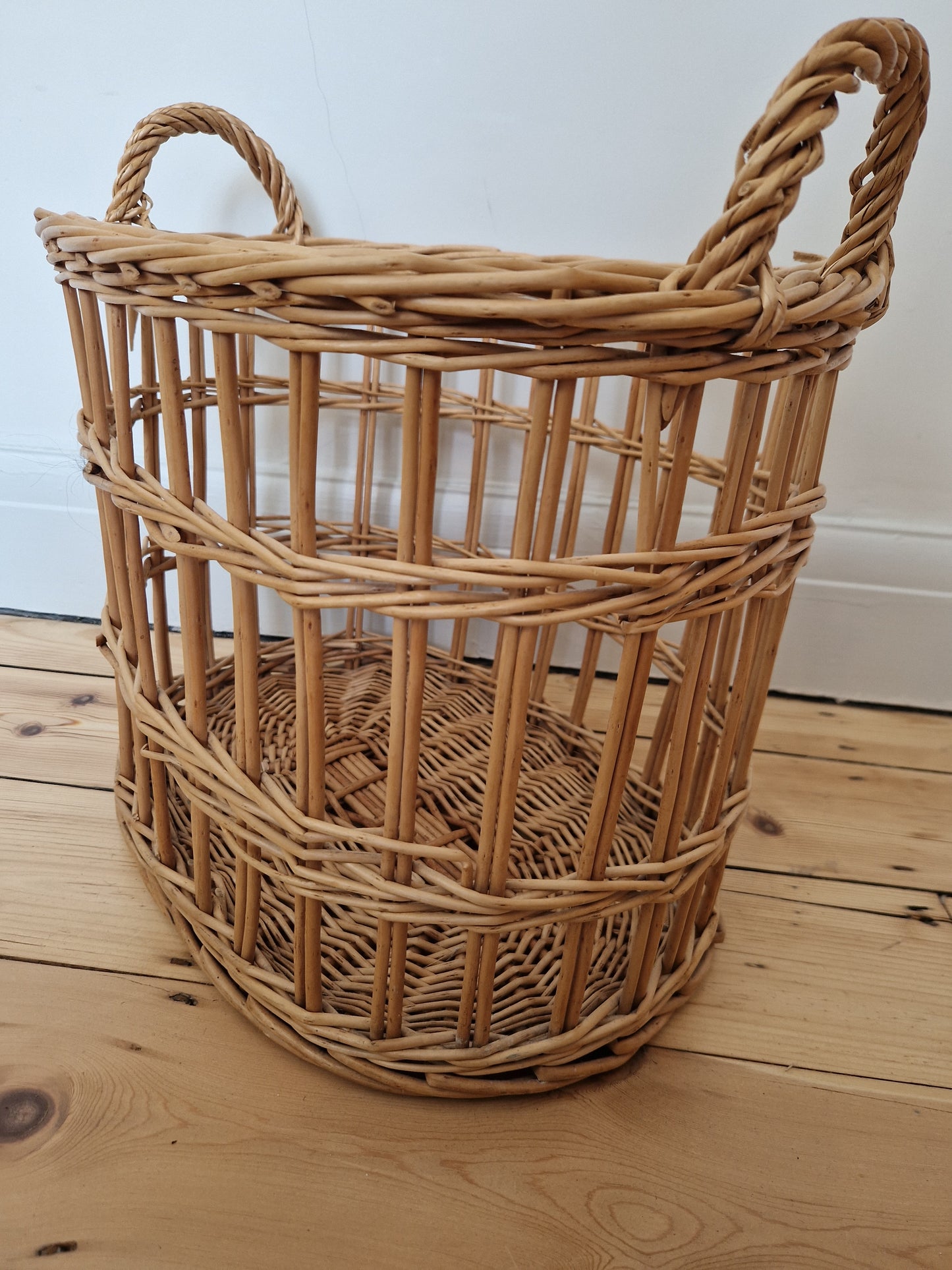Vintage Blanket Basket