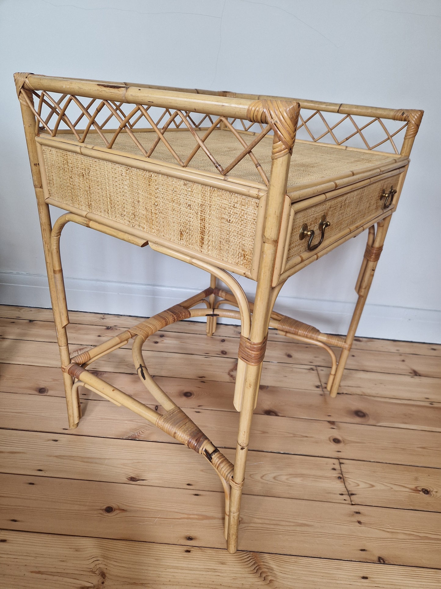 Bamboo and Rattan Dressing Table