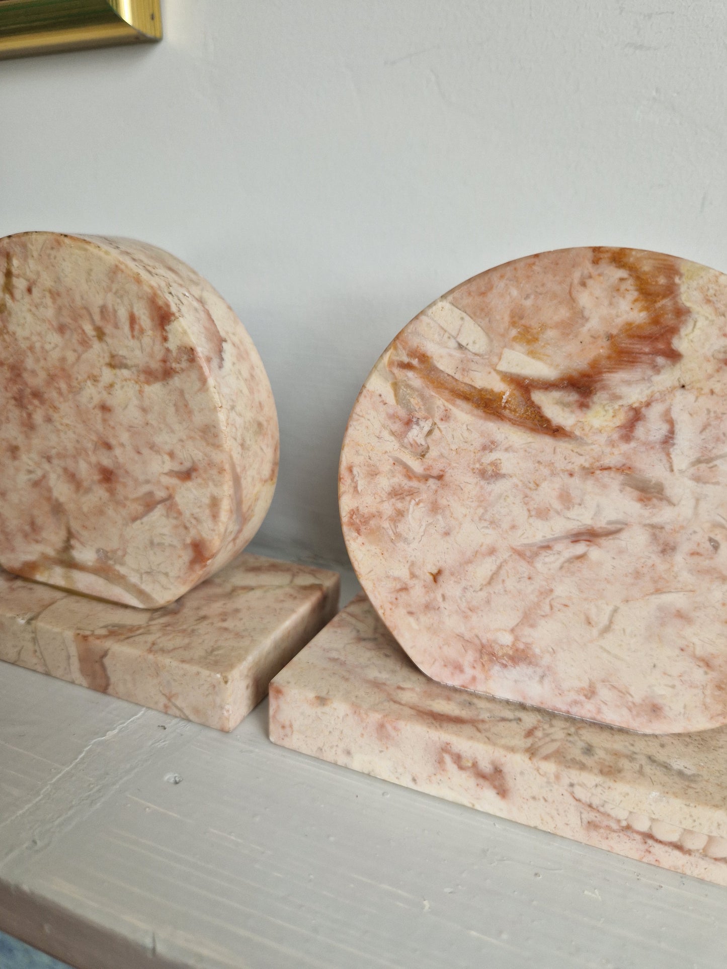 Art Deco Marble Bookends