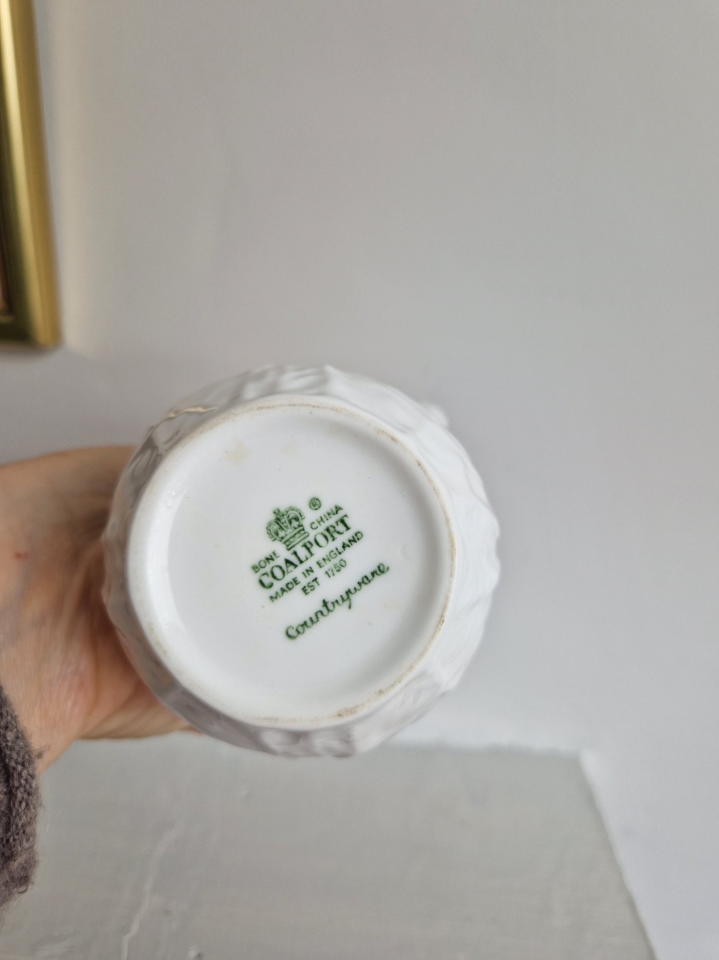 Vintage Coalport Cabbage Leaf Jug