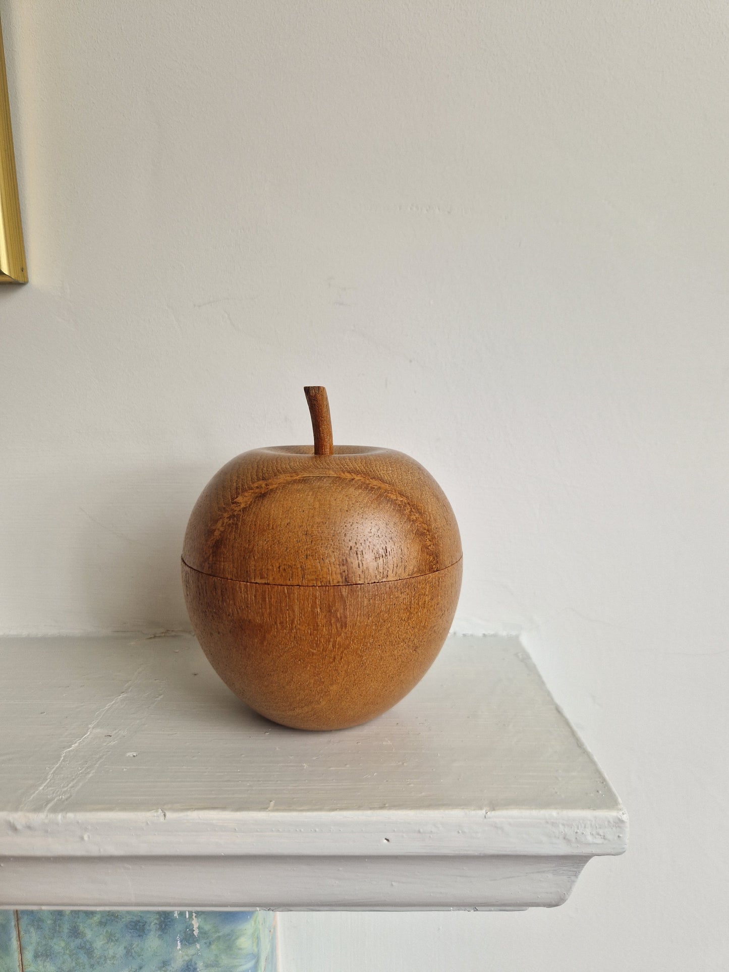Wooden Apple Trinket Pot