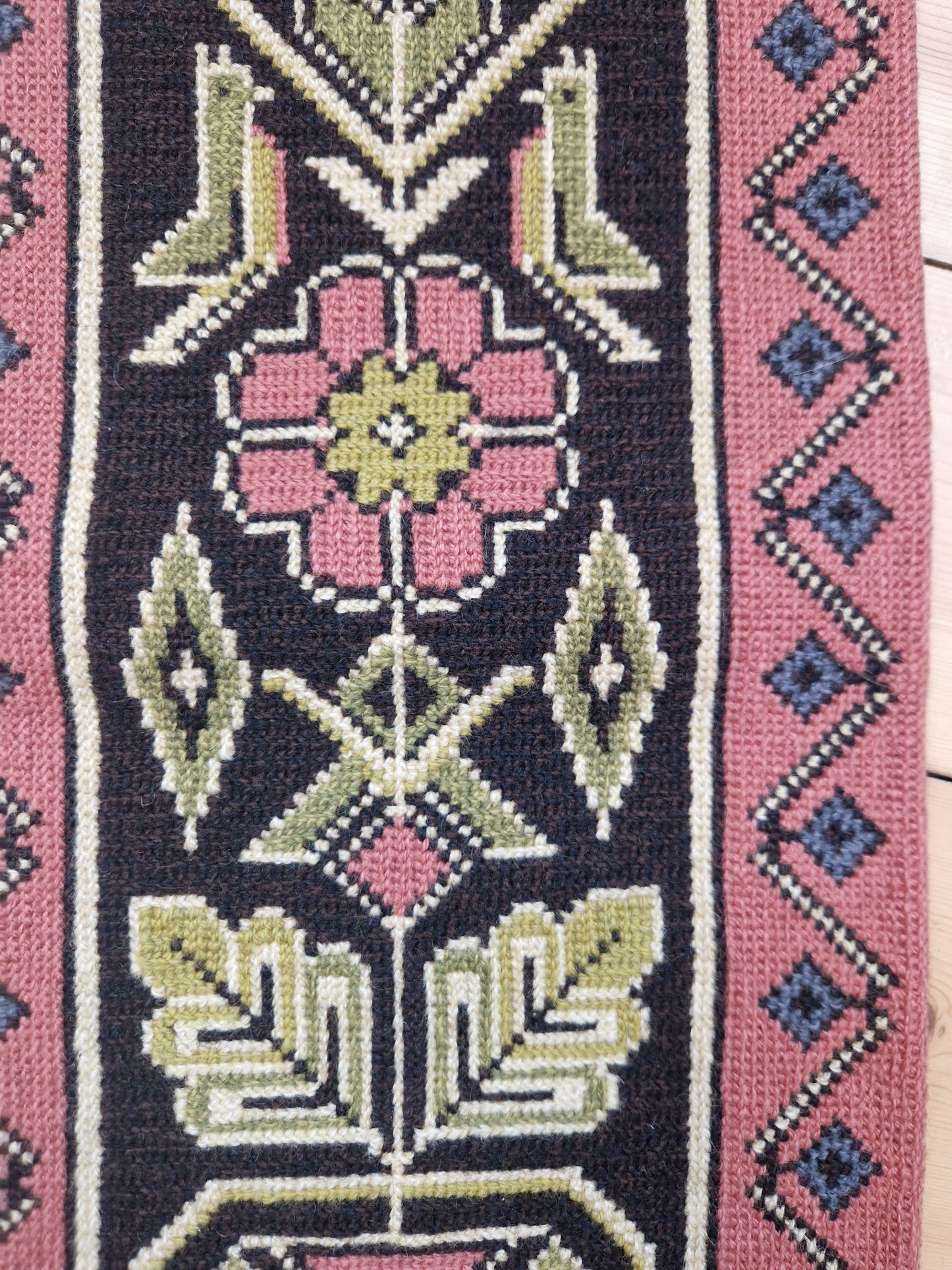 Vintage Embroidery Wall Hanging