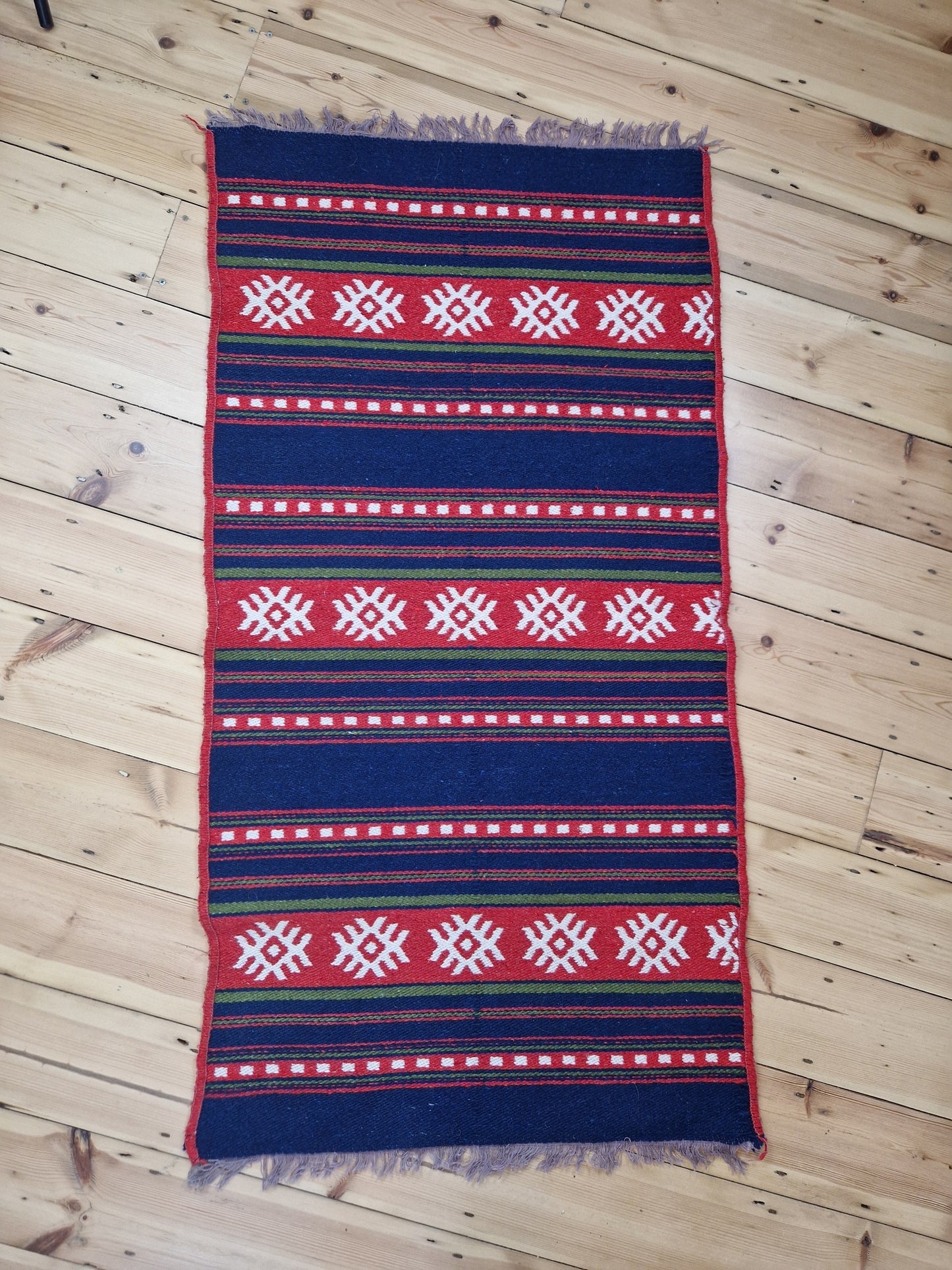 Vintage Wool Rug Runner