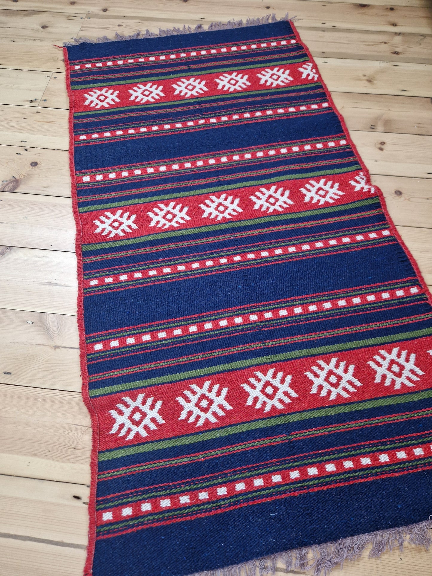 Vintage Wool Rug Runner