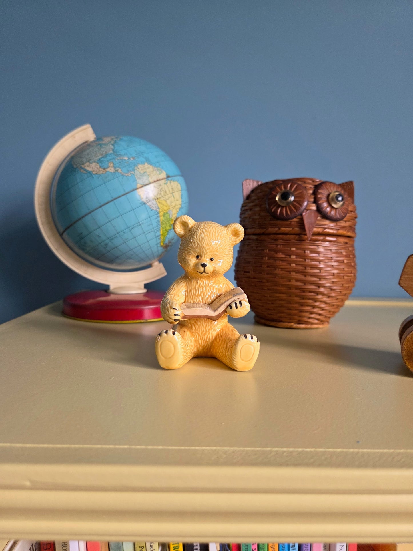 Vintage Ceramic Bear Ornament