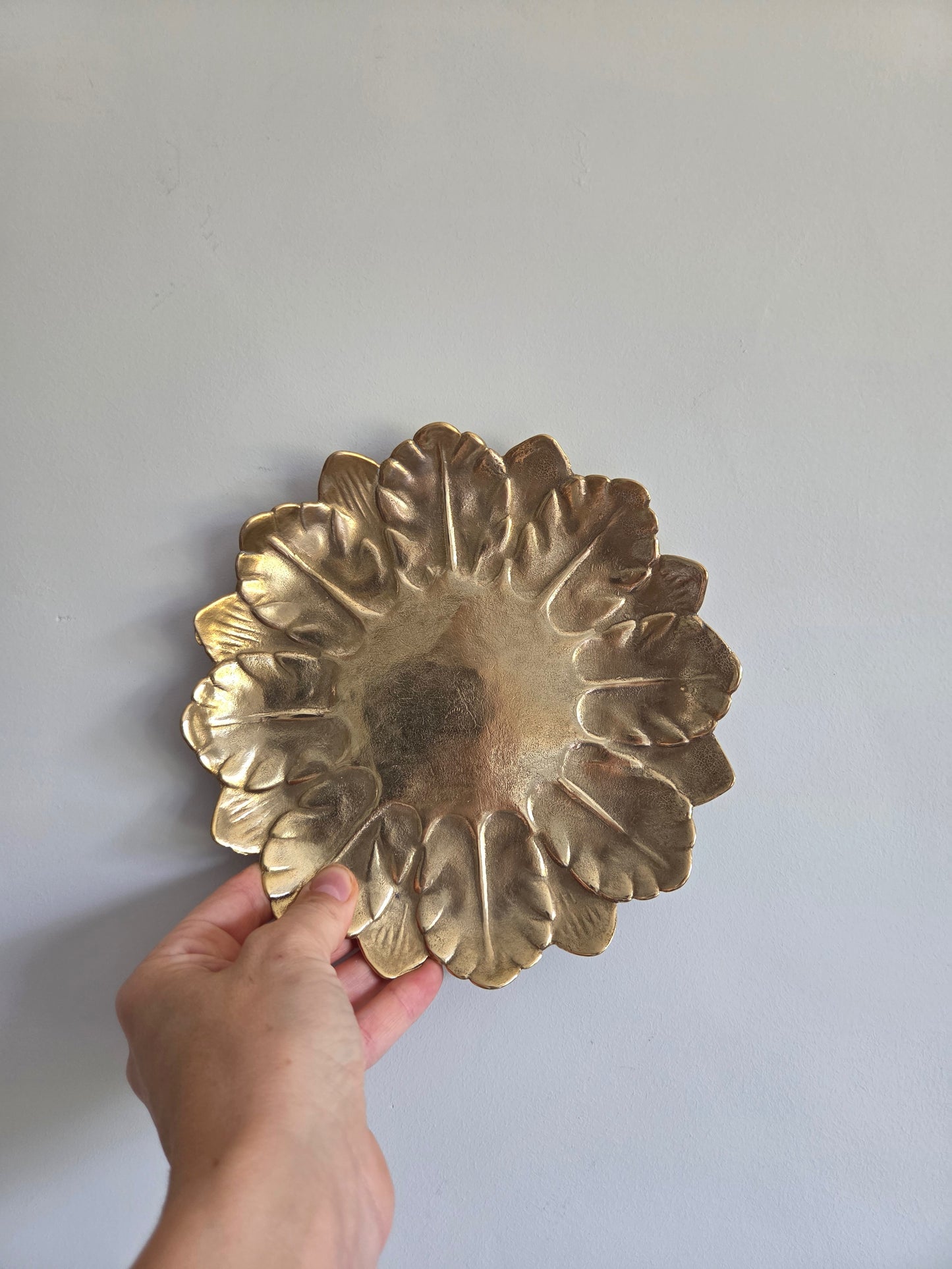 Brass Leaf Plate