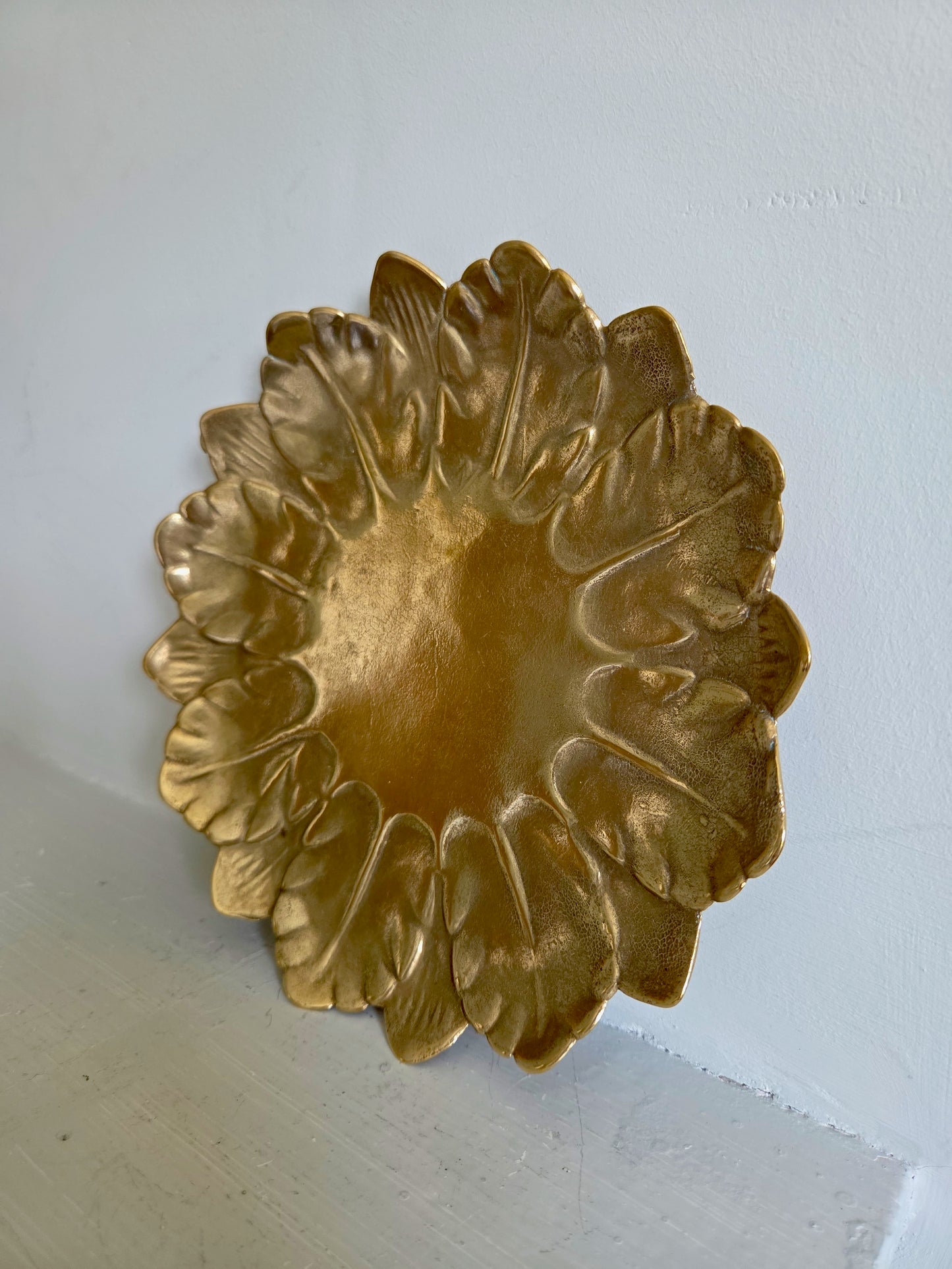 Brass Leaf Plate