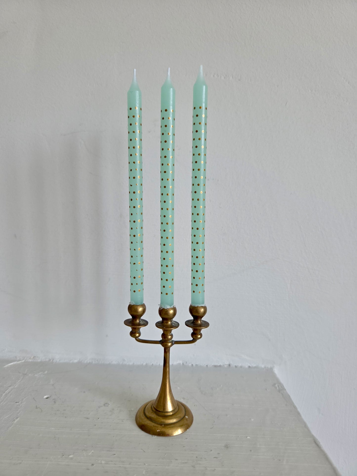 Mini Brass Birthday Candle Candelabra