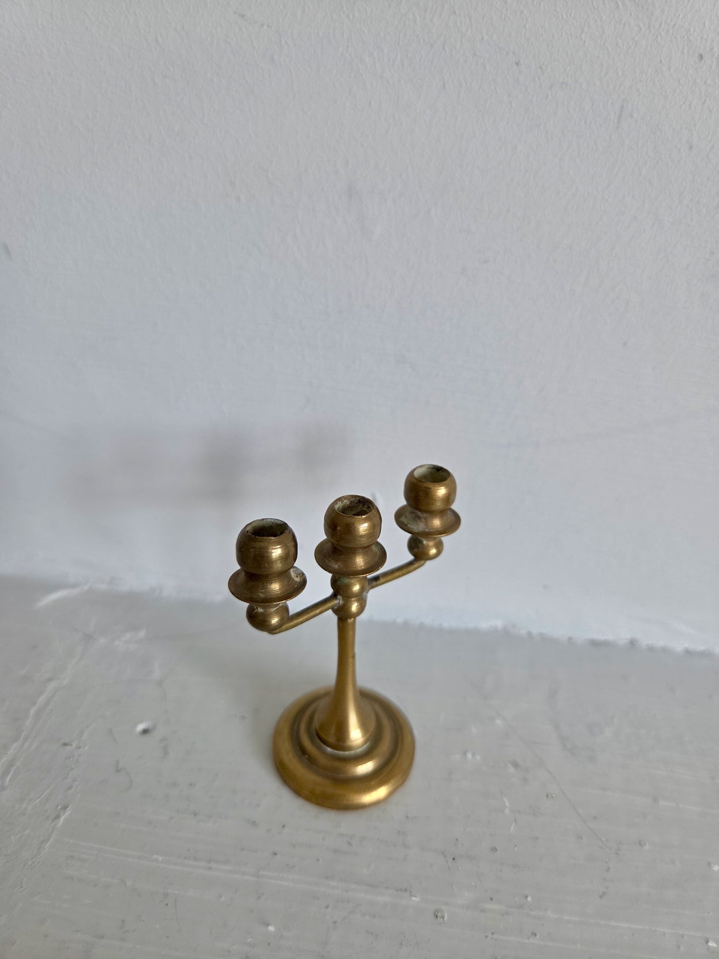 Mini Brass Birthday Candle Candelabra