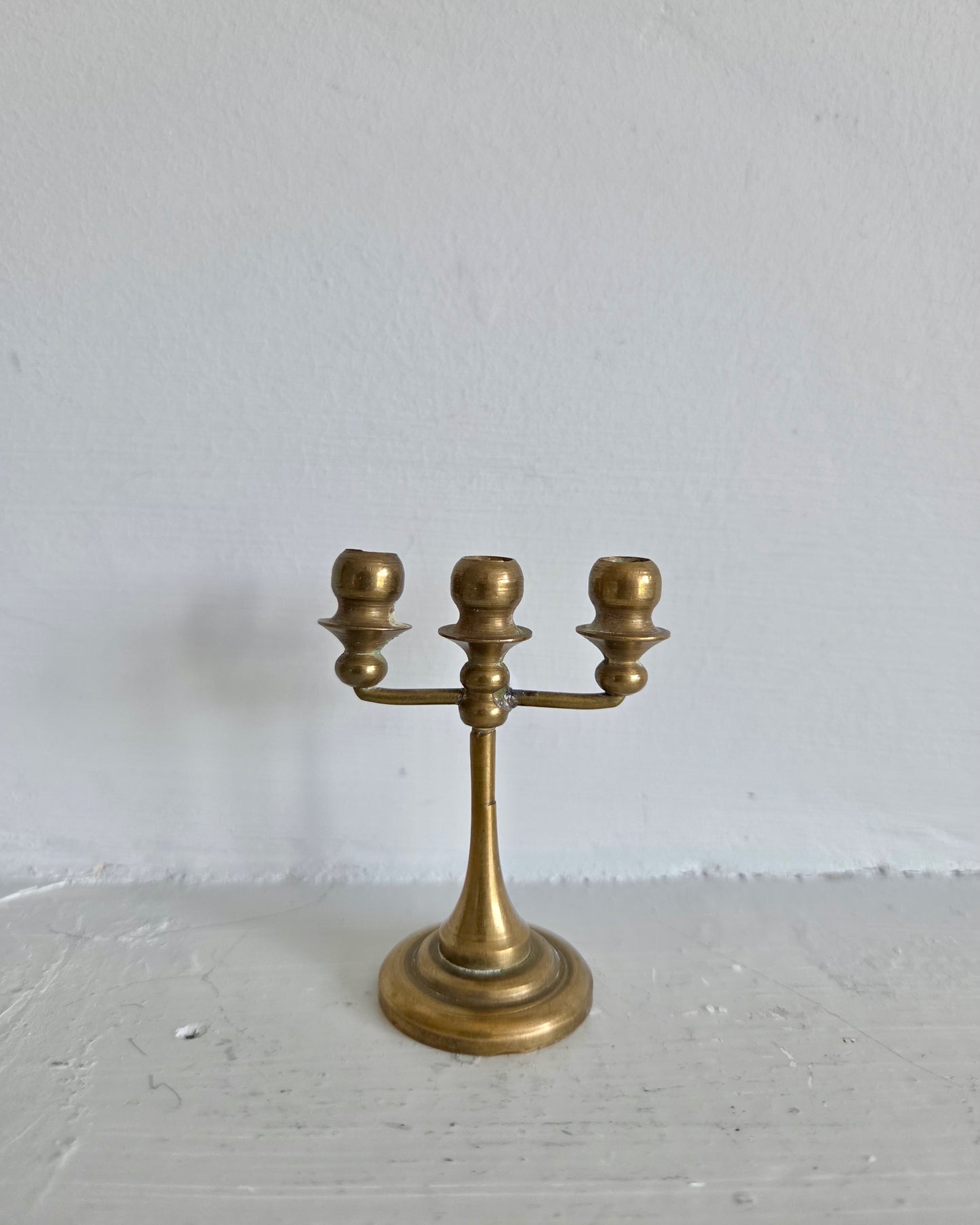 Mini Brass Birthday Candle Candelabra