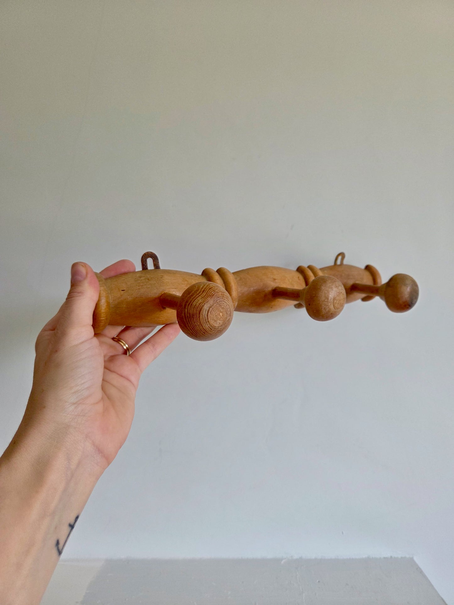 Vintage Wooden Coat Hooks