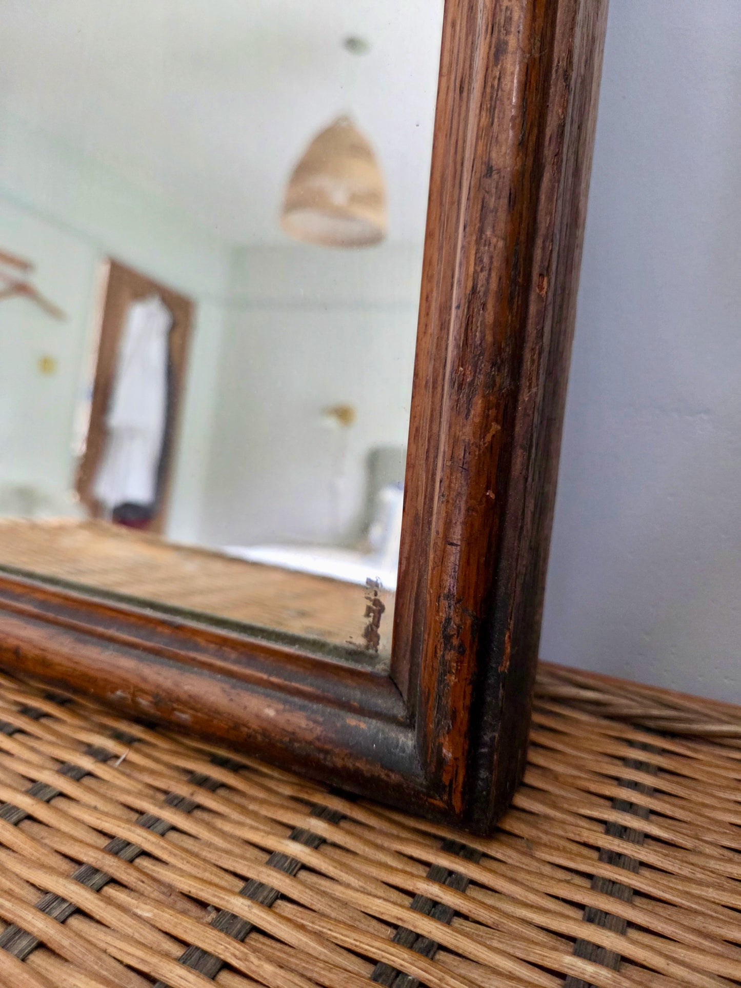 Classic Vintage Oak Mirror