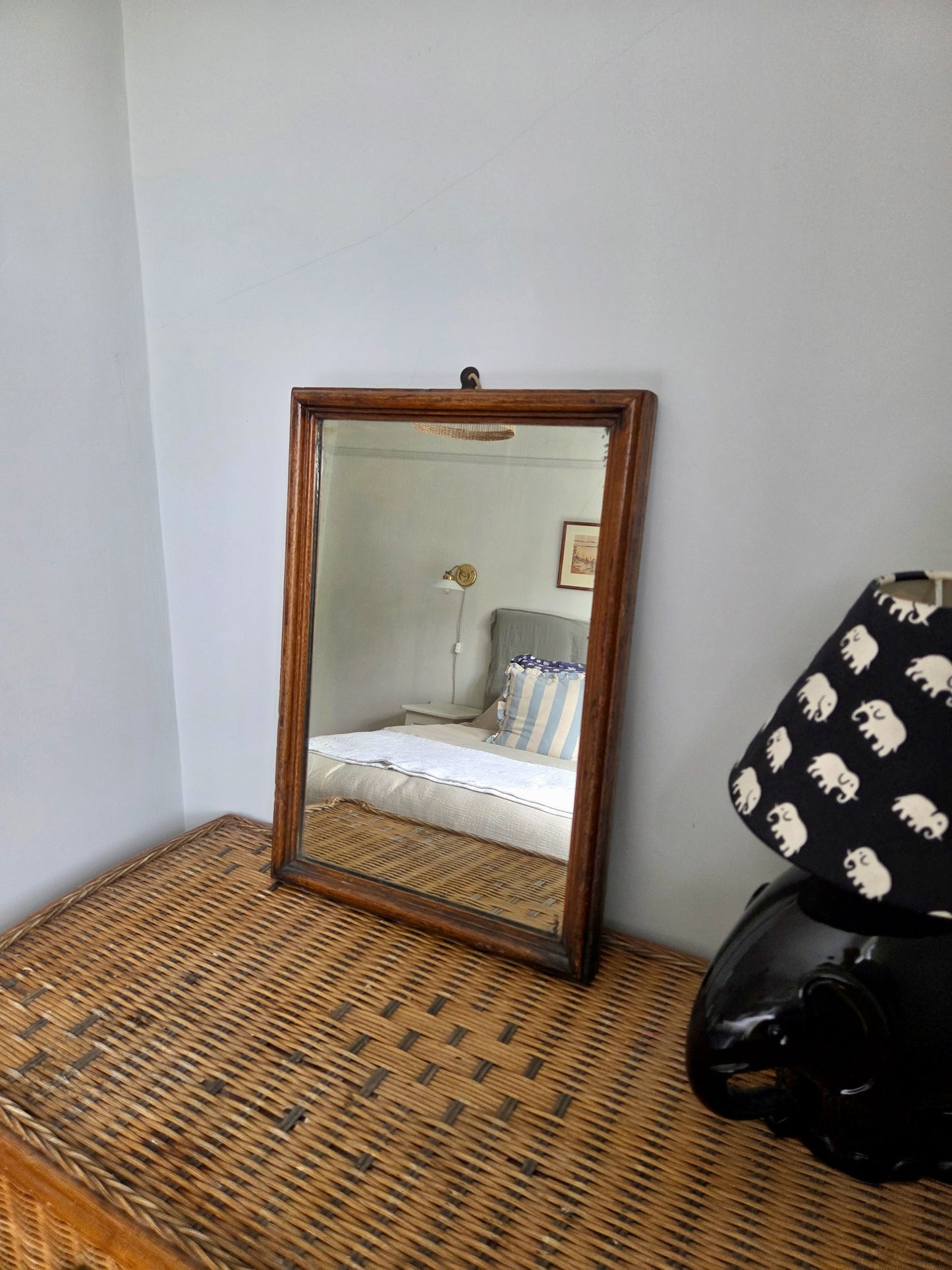 Classic Vintage Oak Mirror