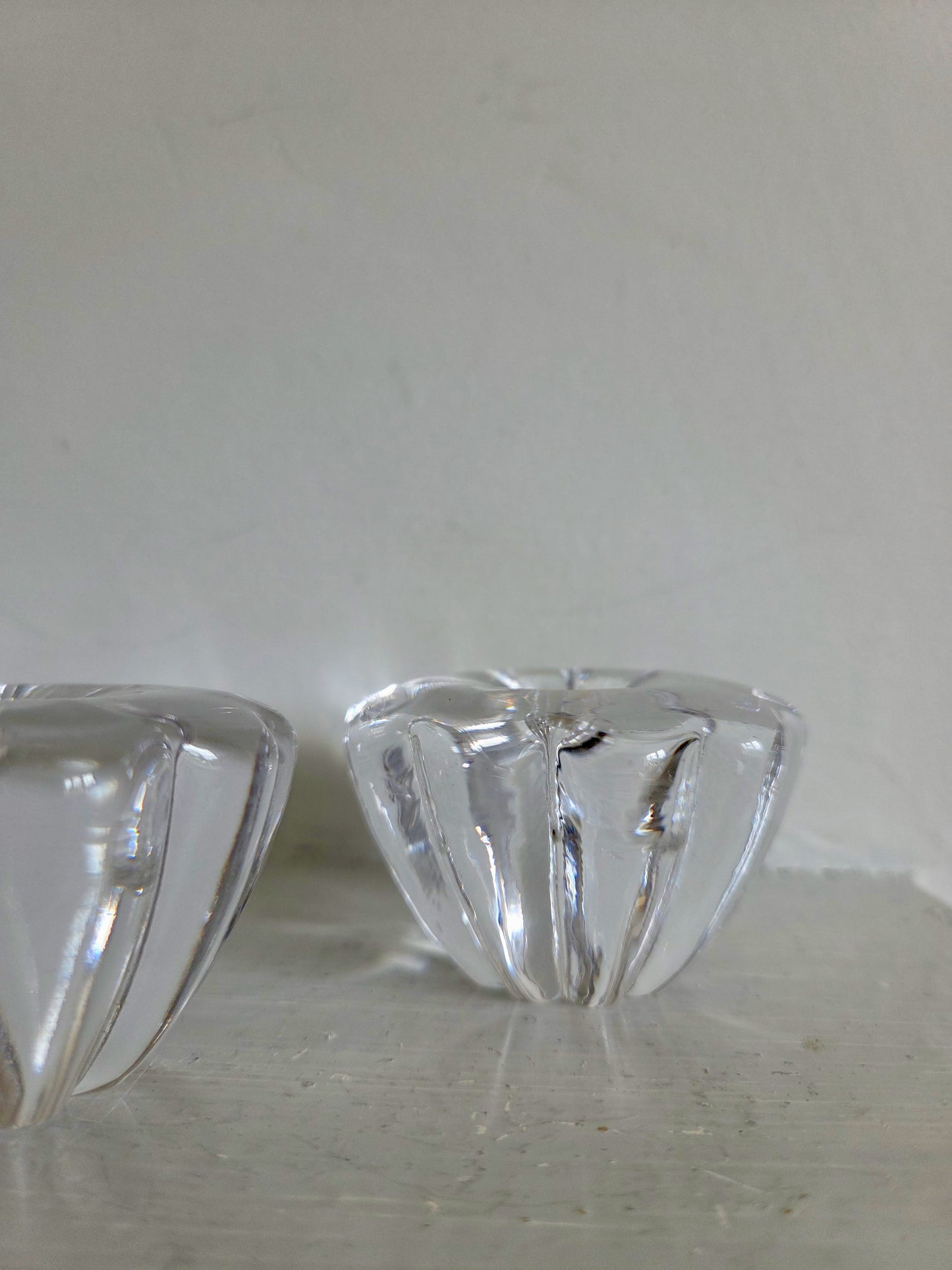 Pair of Orrefors Sweden Candle Holders