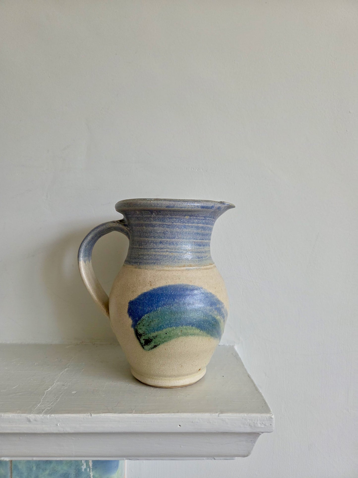 Vintage Jug with Blue Design
