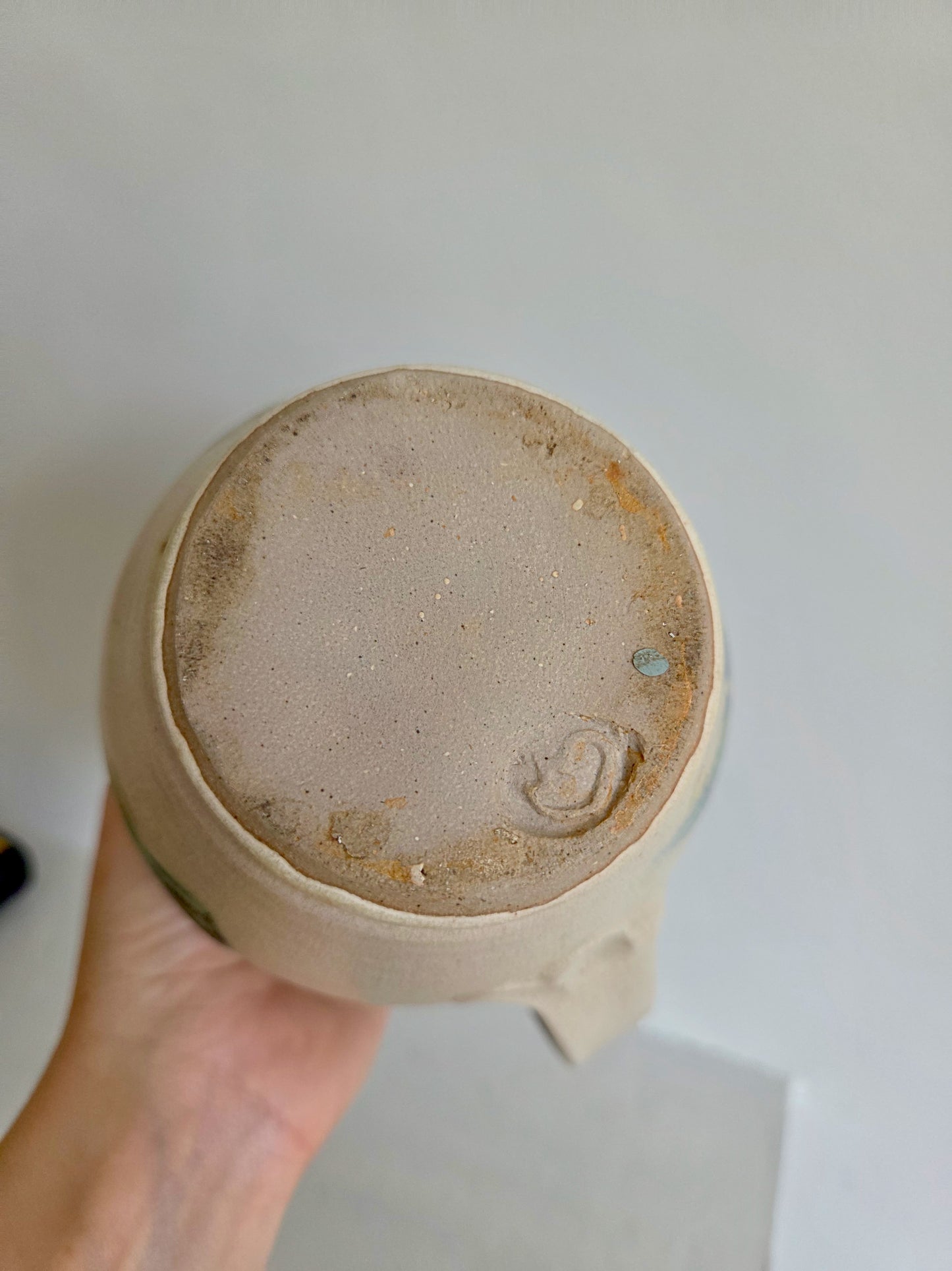 Vintage Jug with Blue Design