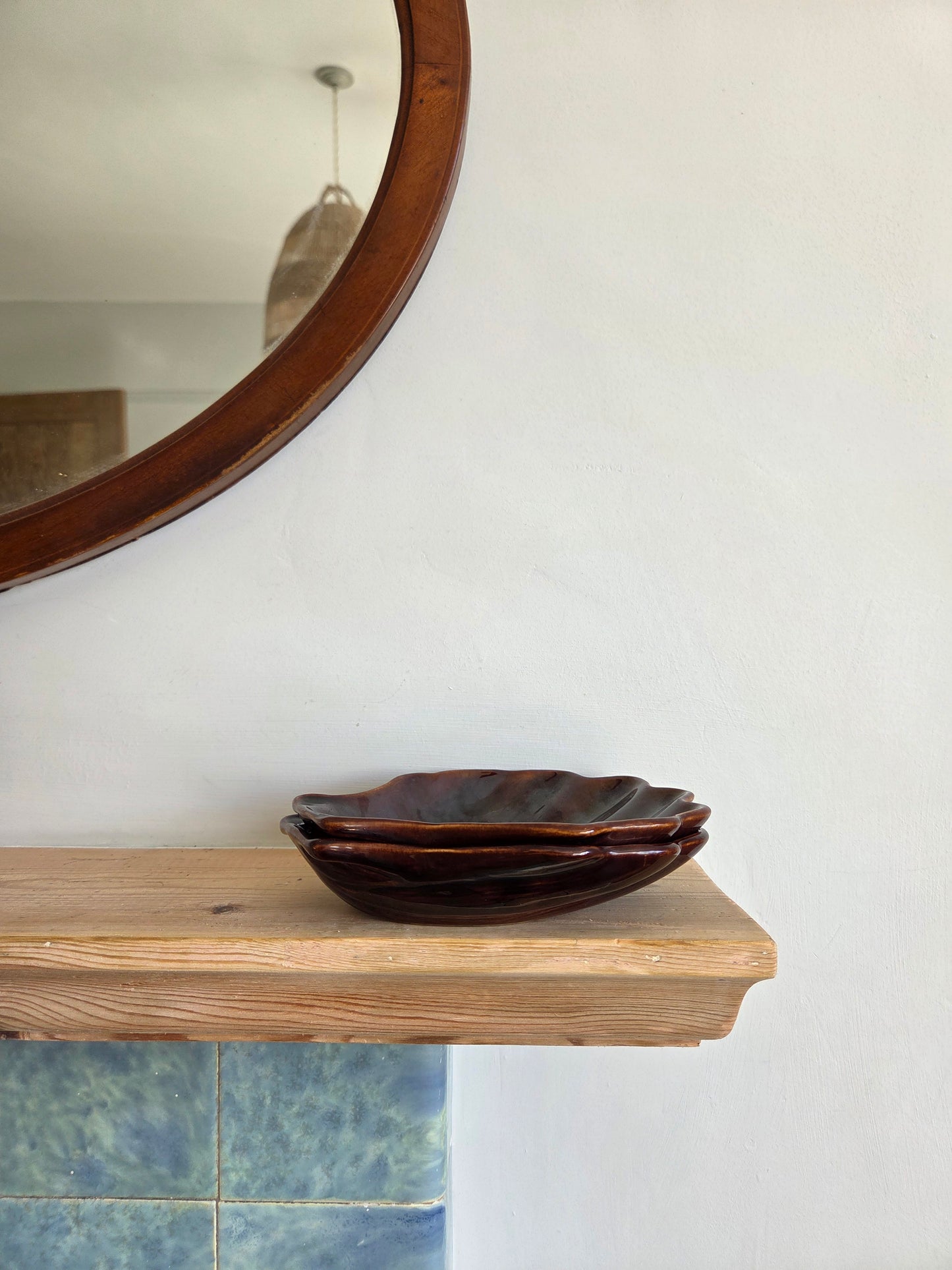 A Pair of Vintage Shell Dishes
