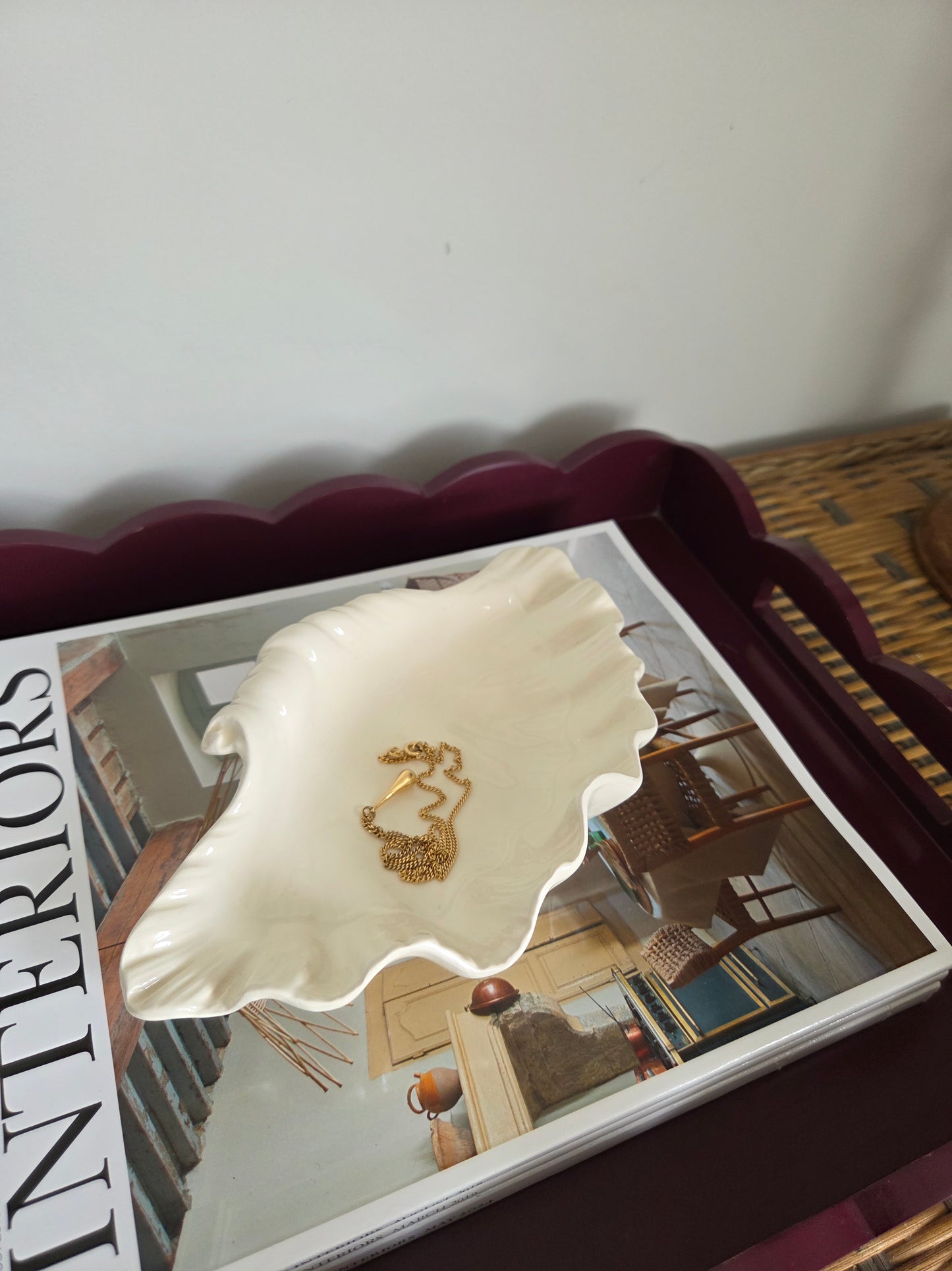 Vintage Royal Creamware Shell
