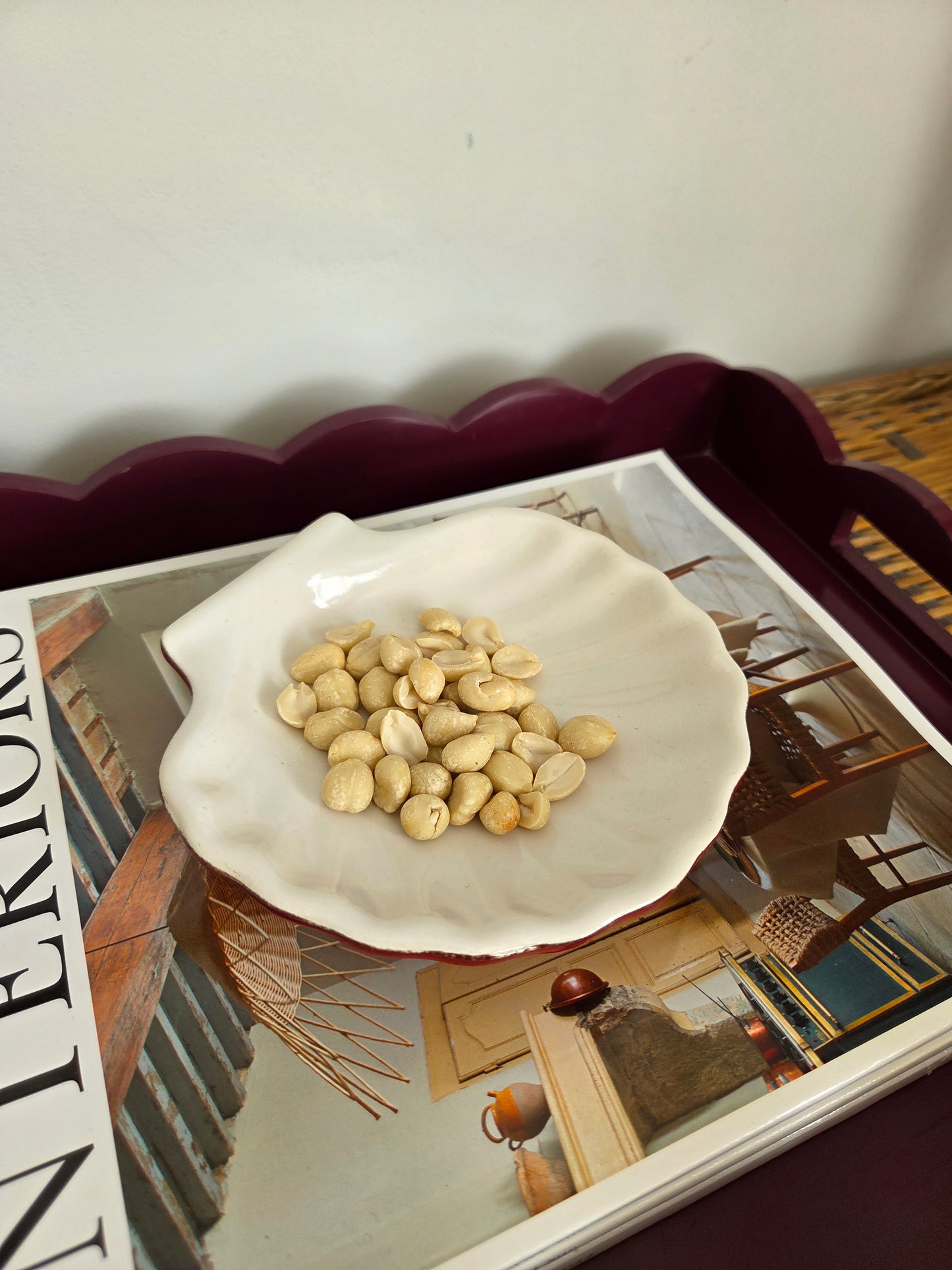A Pair of Emile Henry France Shell Dishes