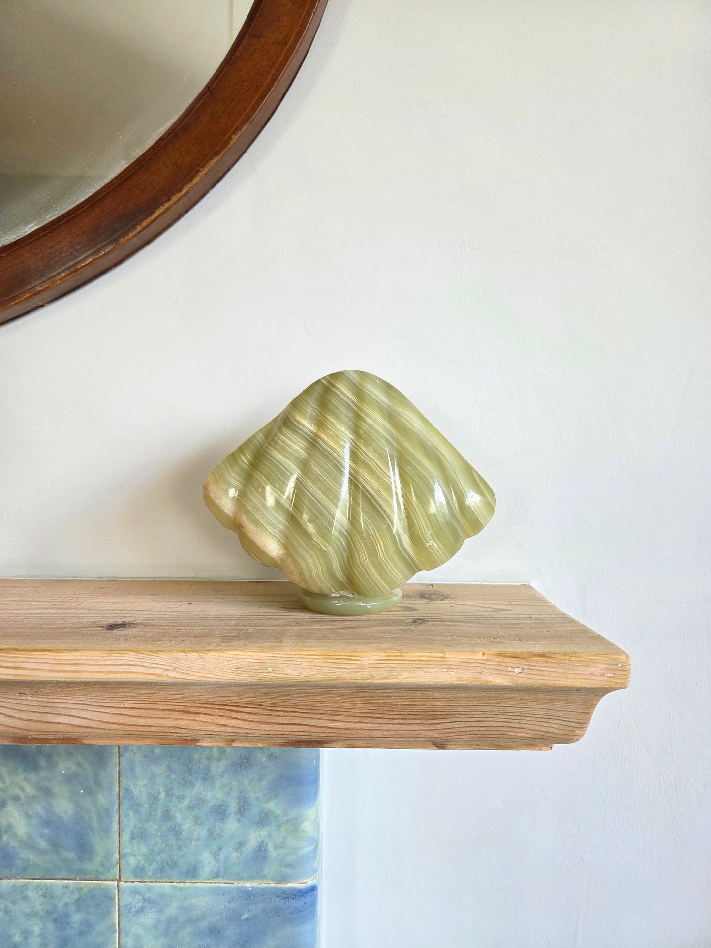 Vintage Onyx Shell Ornament