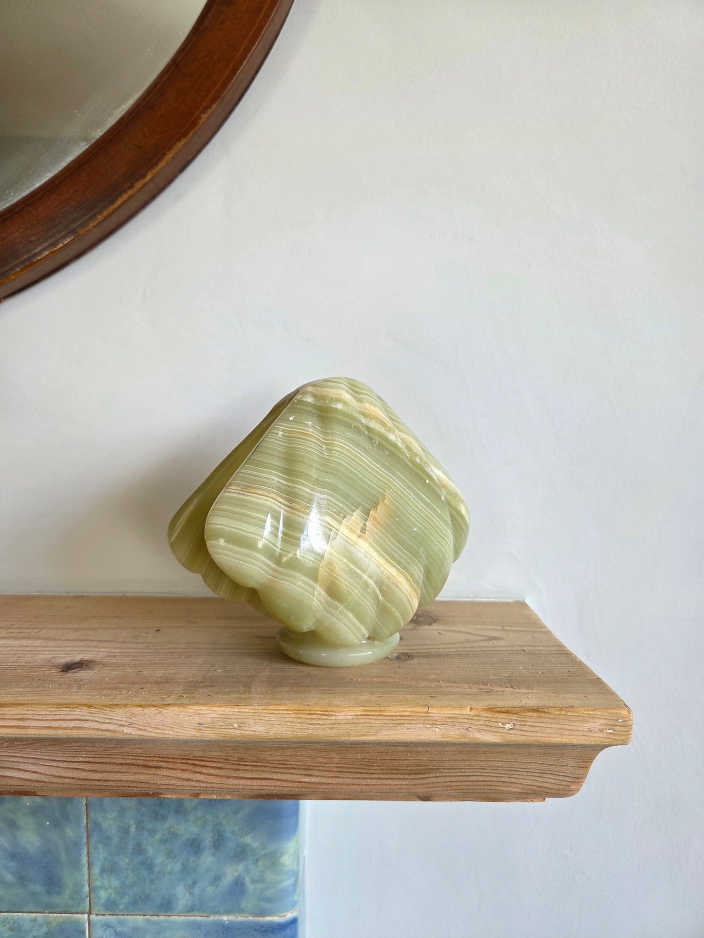 Vintage Onyx Shell Ornament
