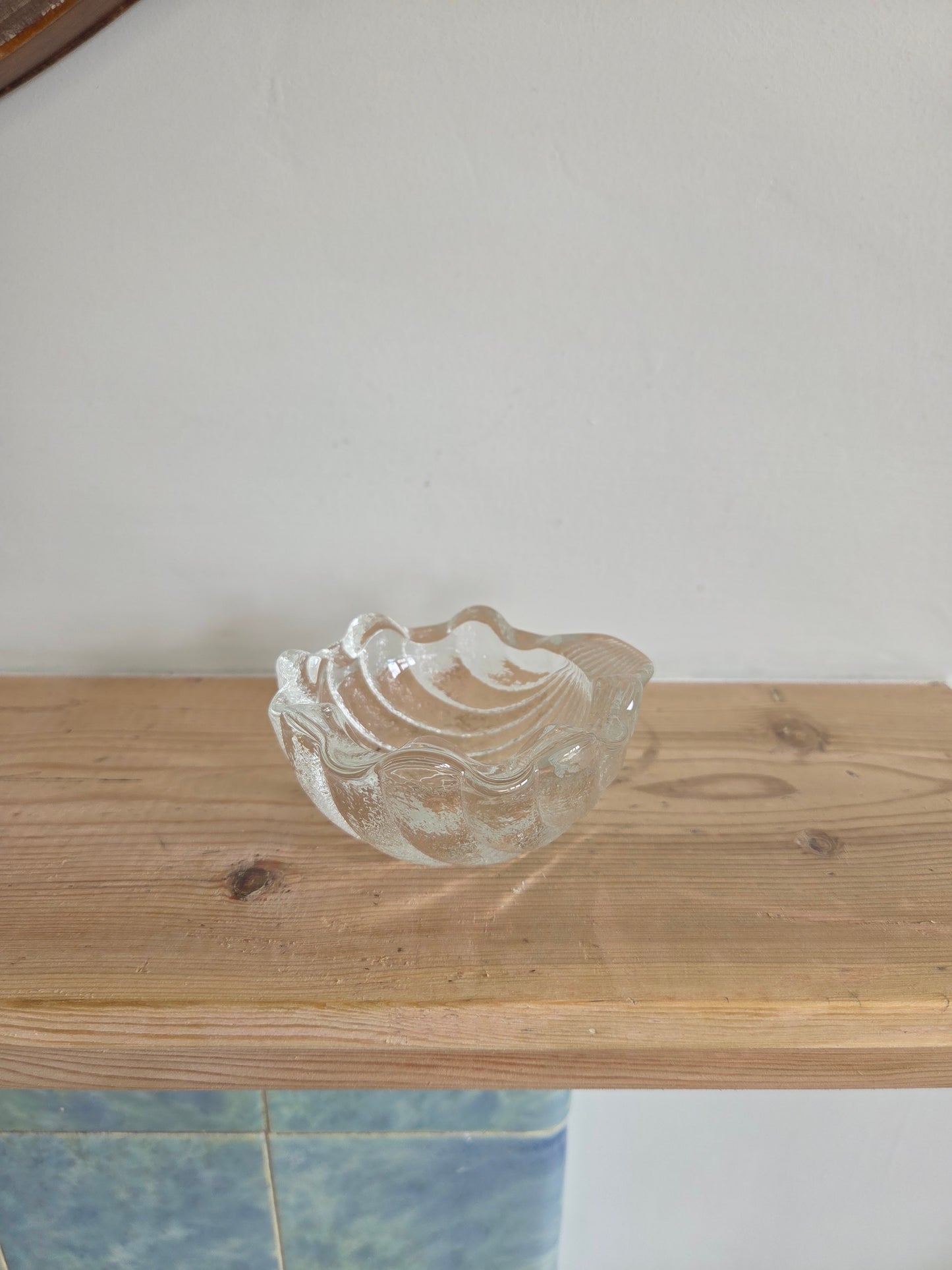 Small Glass Shell Trinket Dish