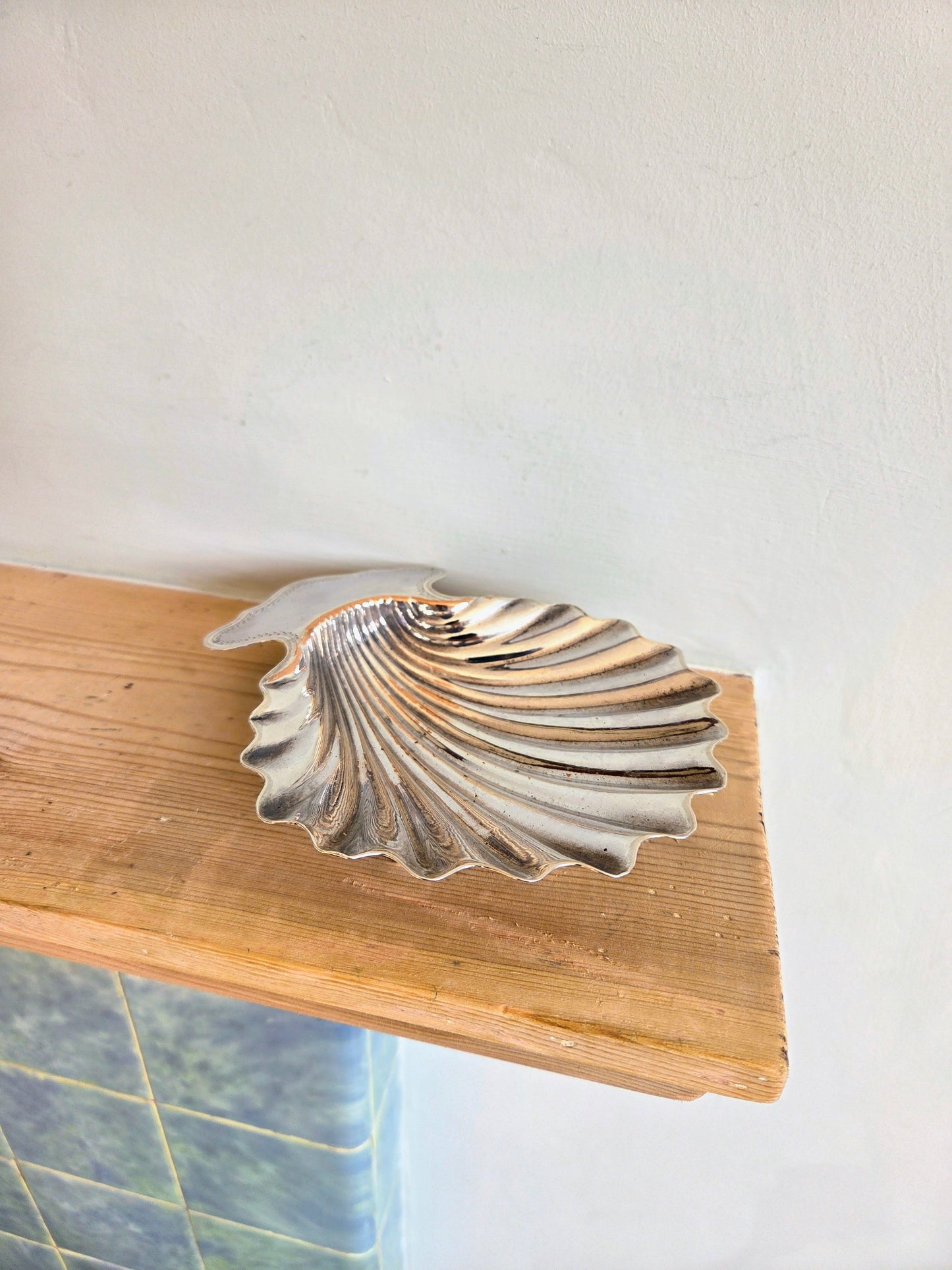 Silver Plated Shell Trinket Dish