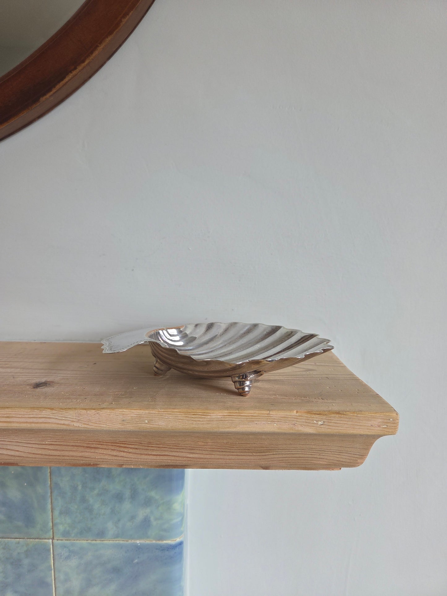 Silver Plated Shell Trinket Dish