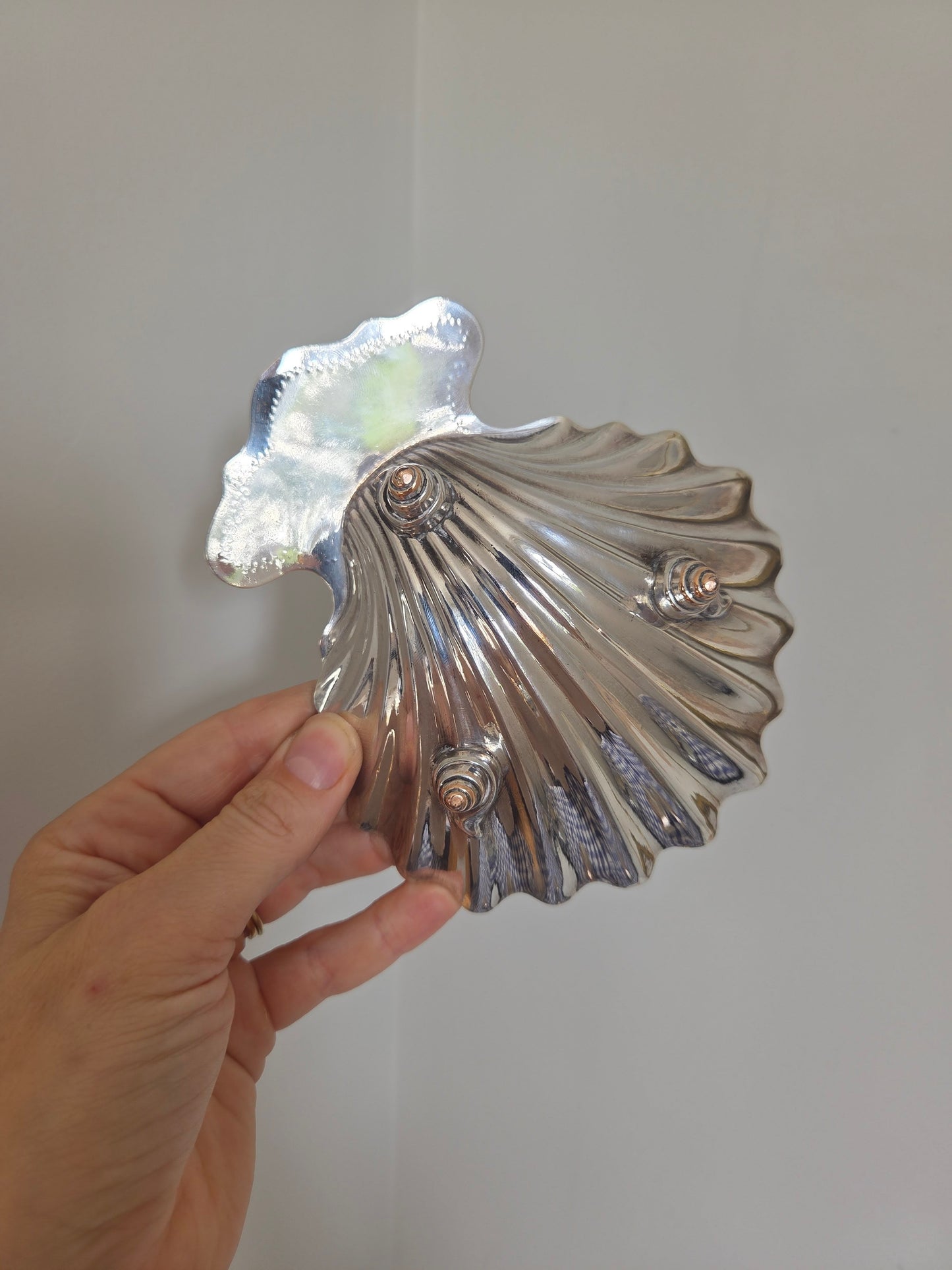 Silver Plated Shell Trinket Dish