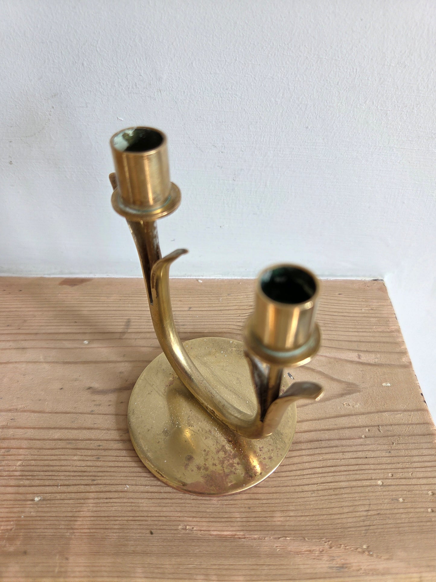 Mini Brass Candleabra