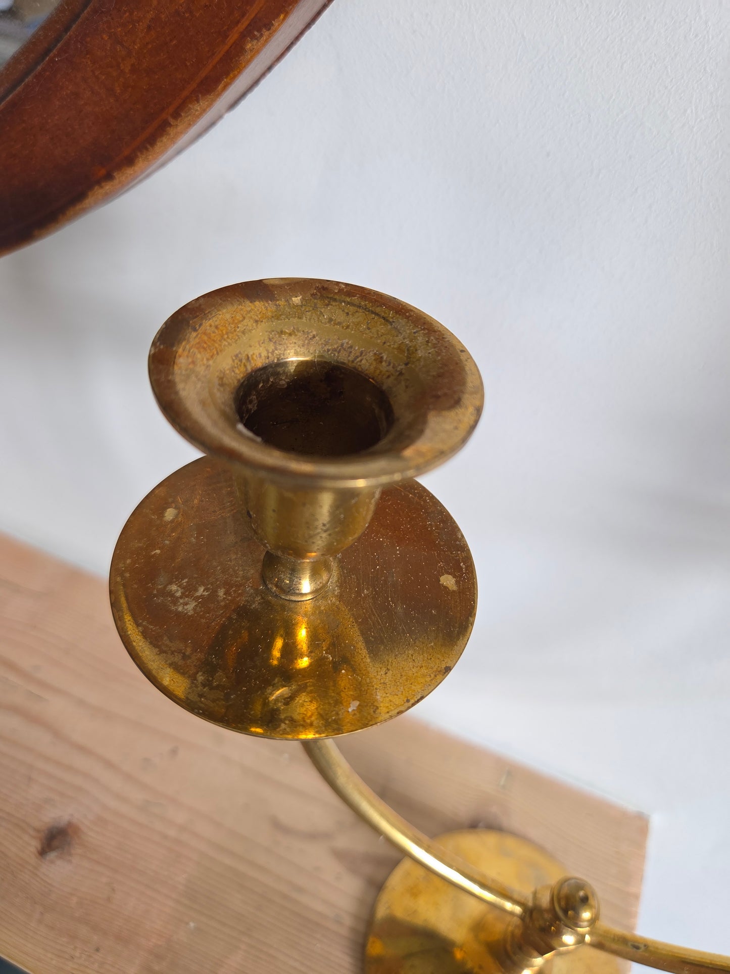 Double Brass Candleabra