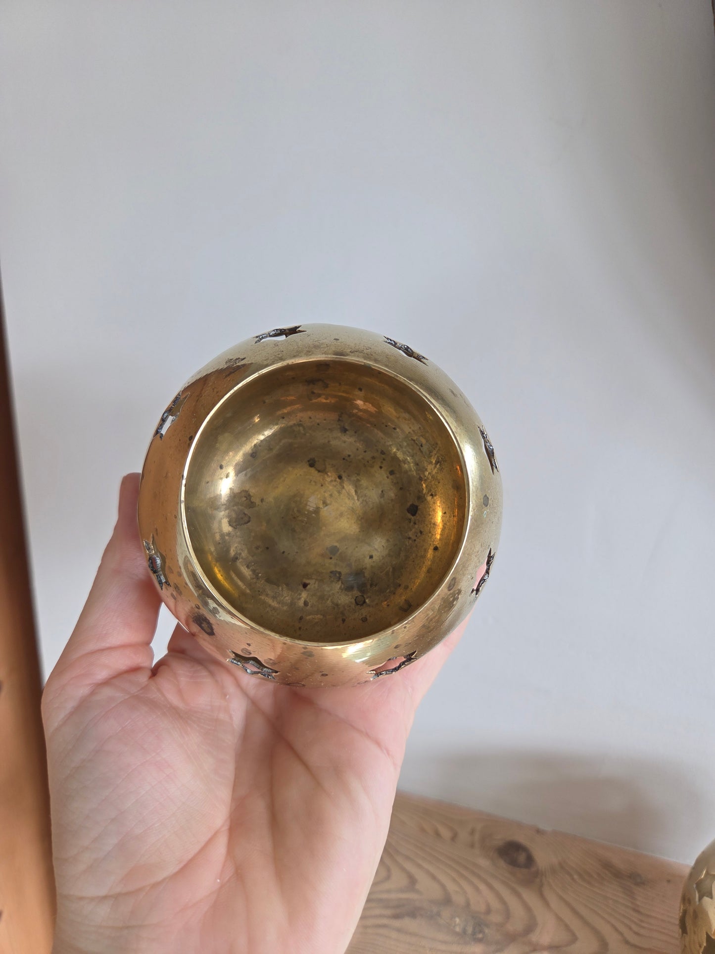 Pair of Large Celestial Tealight Votives