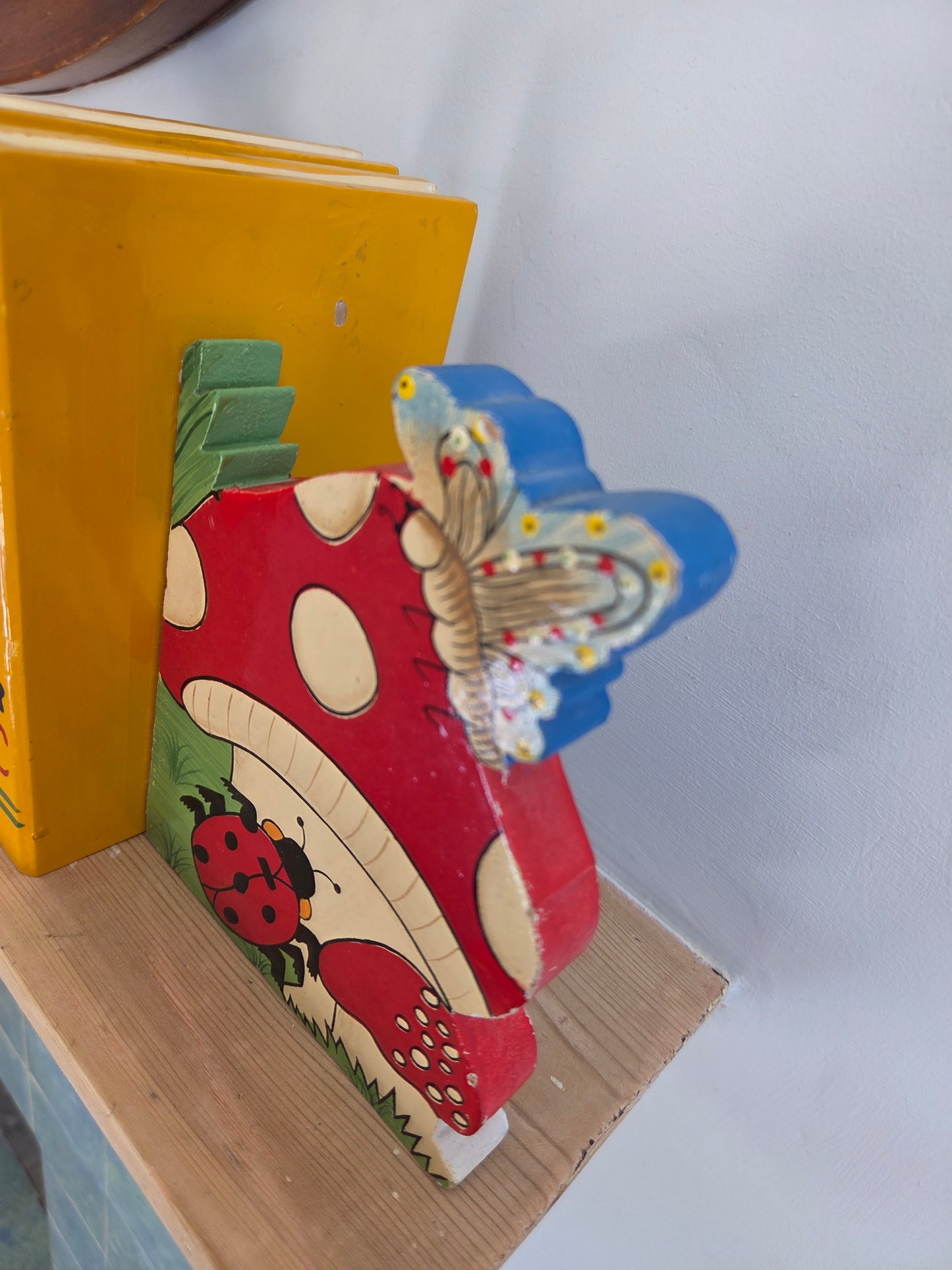 Vintage Mushroom Bookends