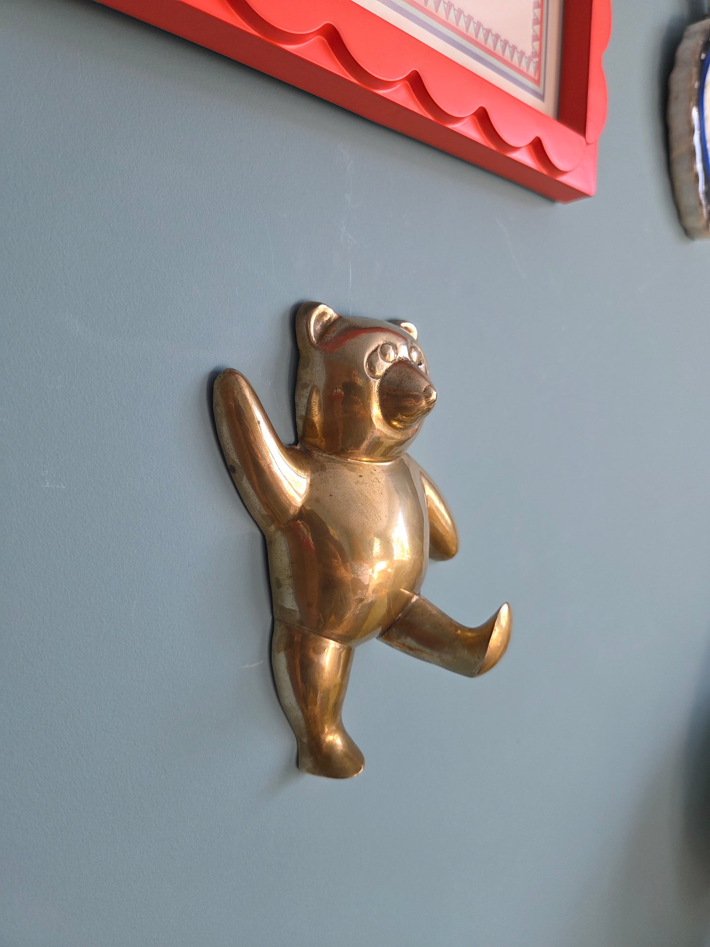Large Brass Bear Hook