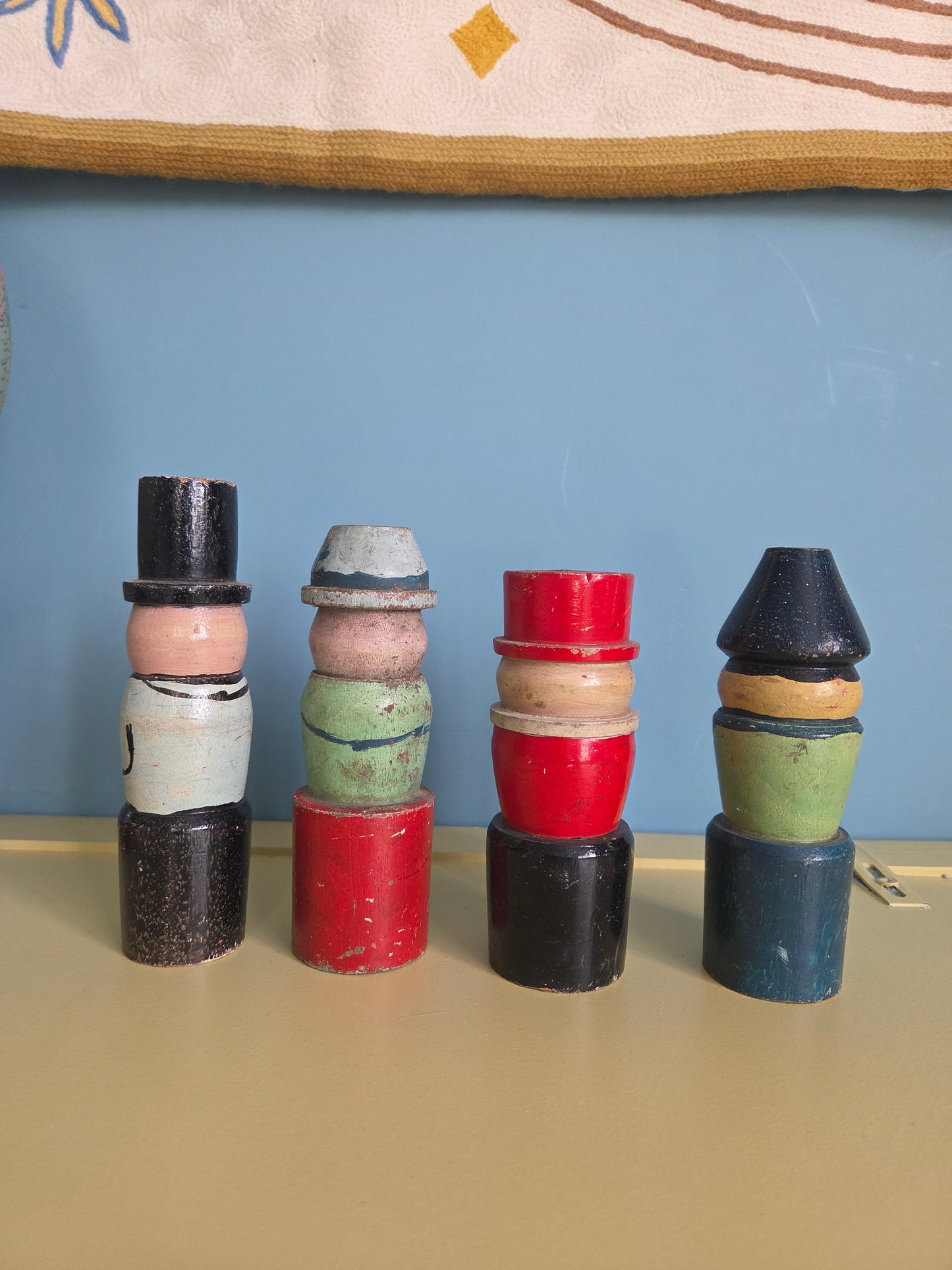 Antique Skittles and Ball