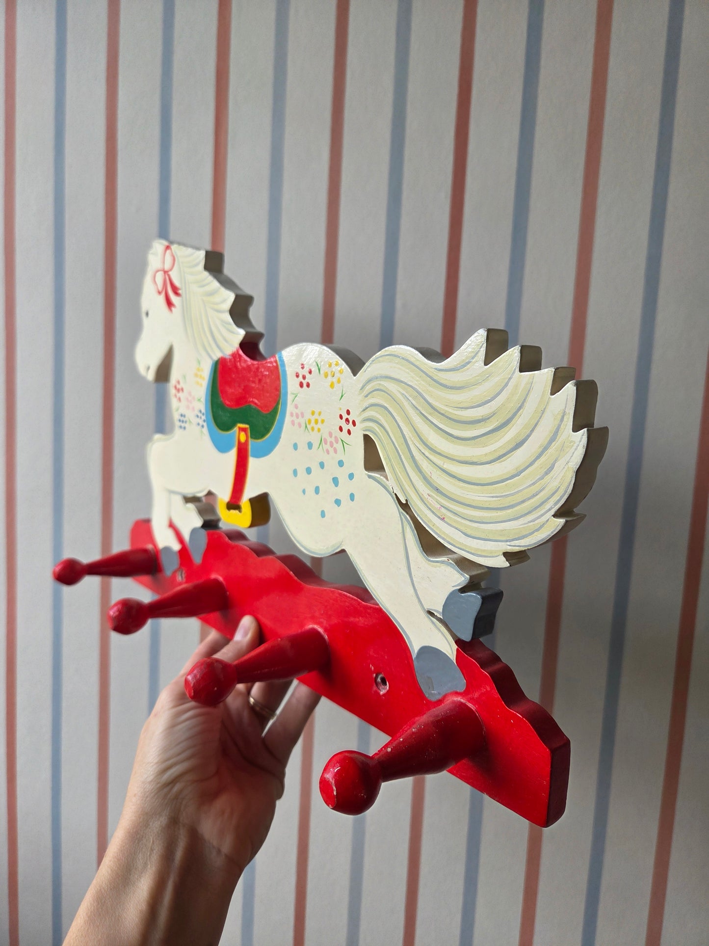 Vintage Carousel Horse Hooks - Left Facing