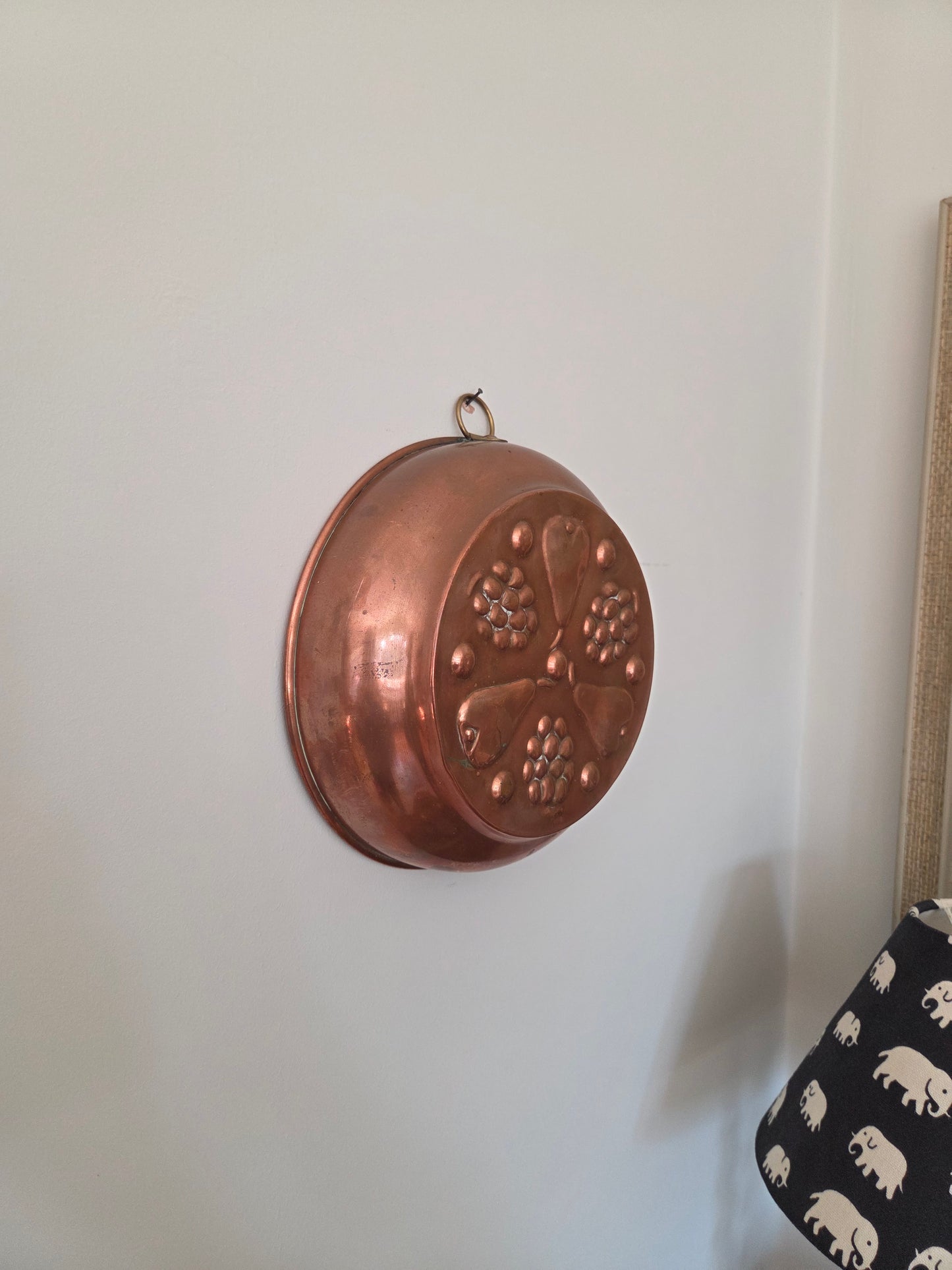 Vintage Copper Mould - Larger Pear and Grapes