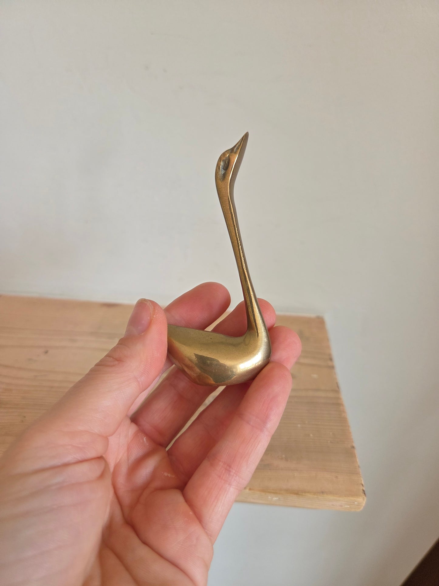 Brass Swan Ring Holder
