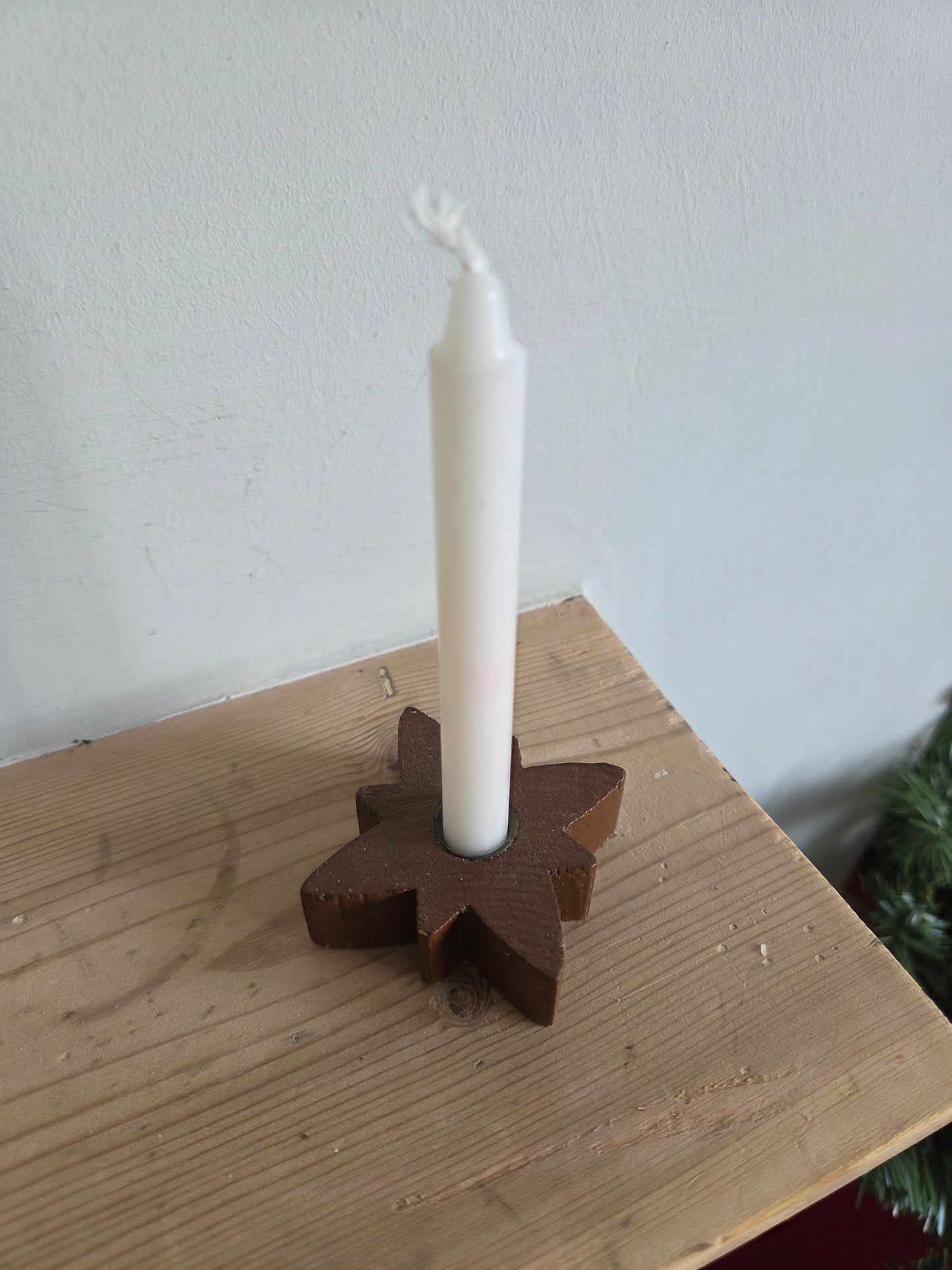 Mini Wooden Star Candle Holder