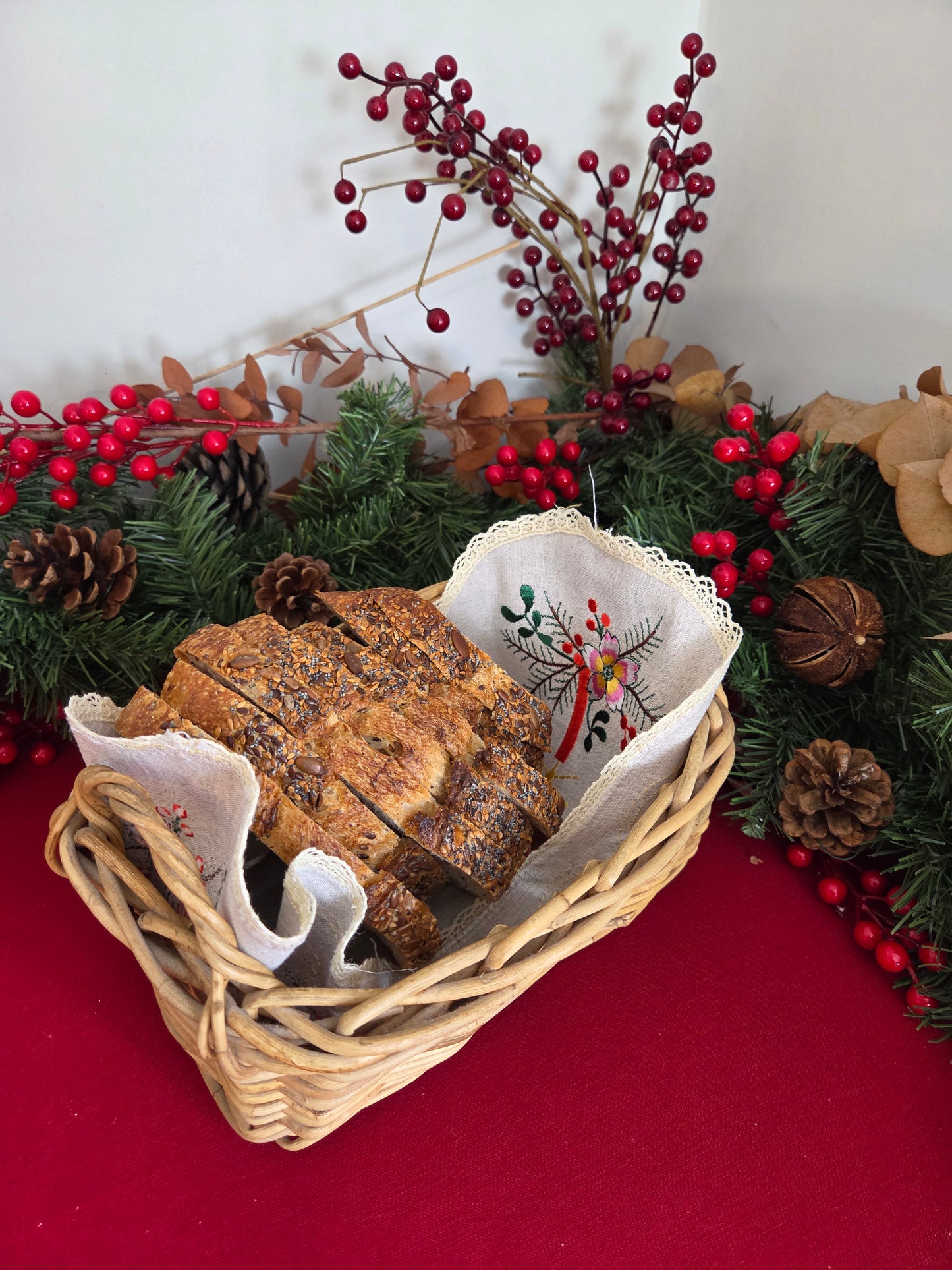 Vintage Swedish Christmas Placemat - Oval