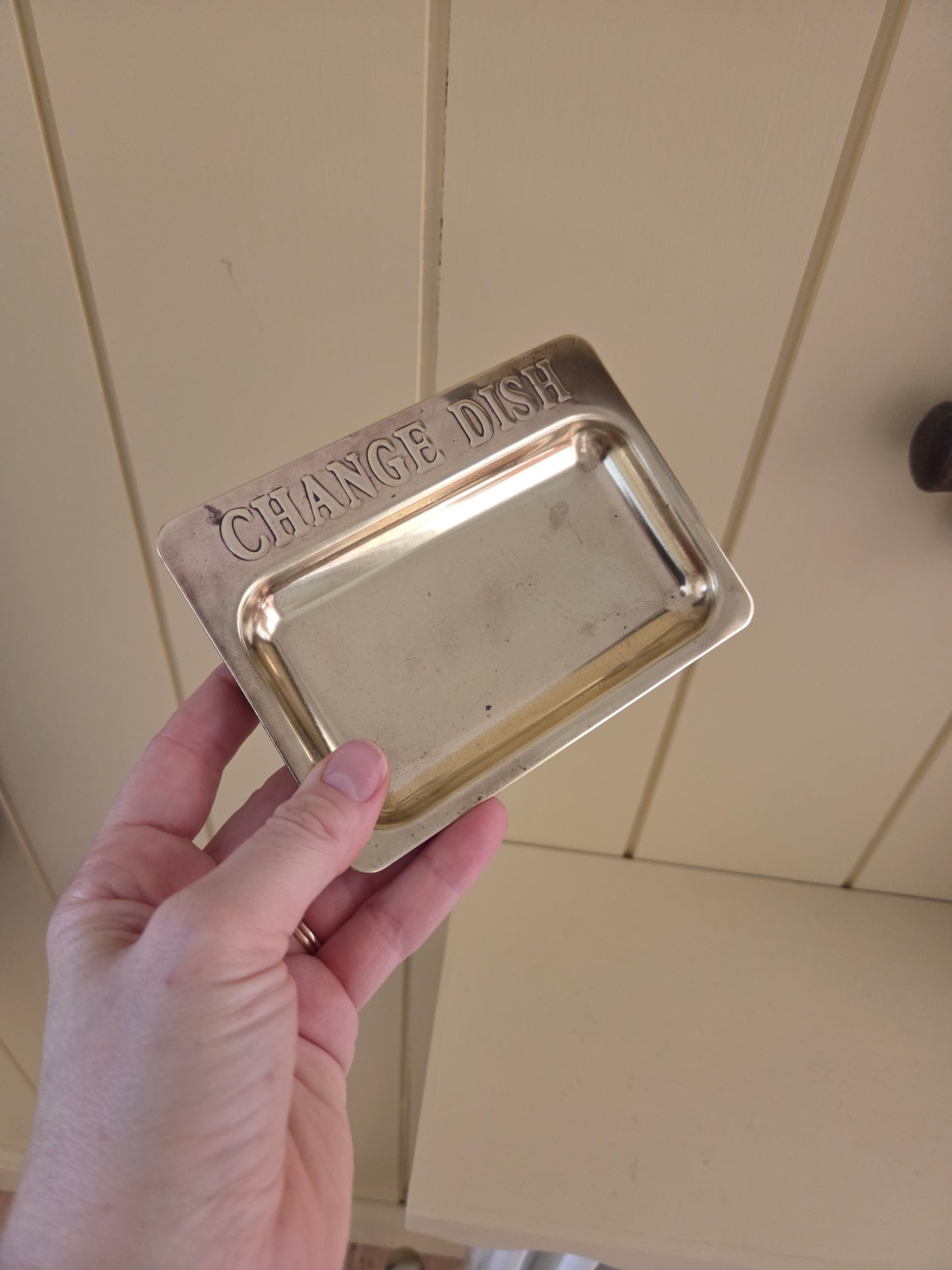 Vintage Brass Change Dish