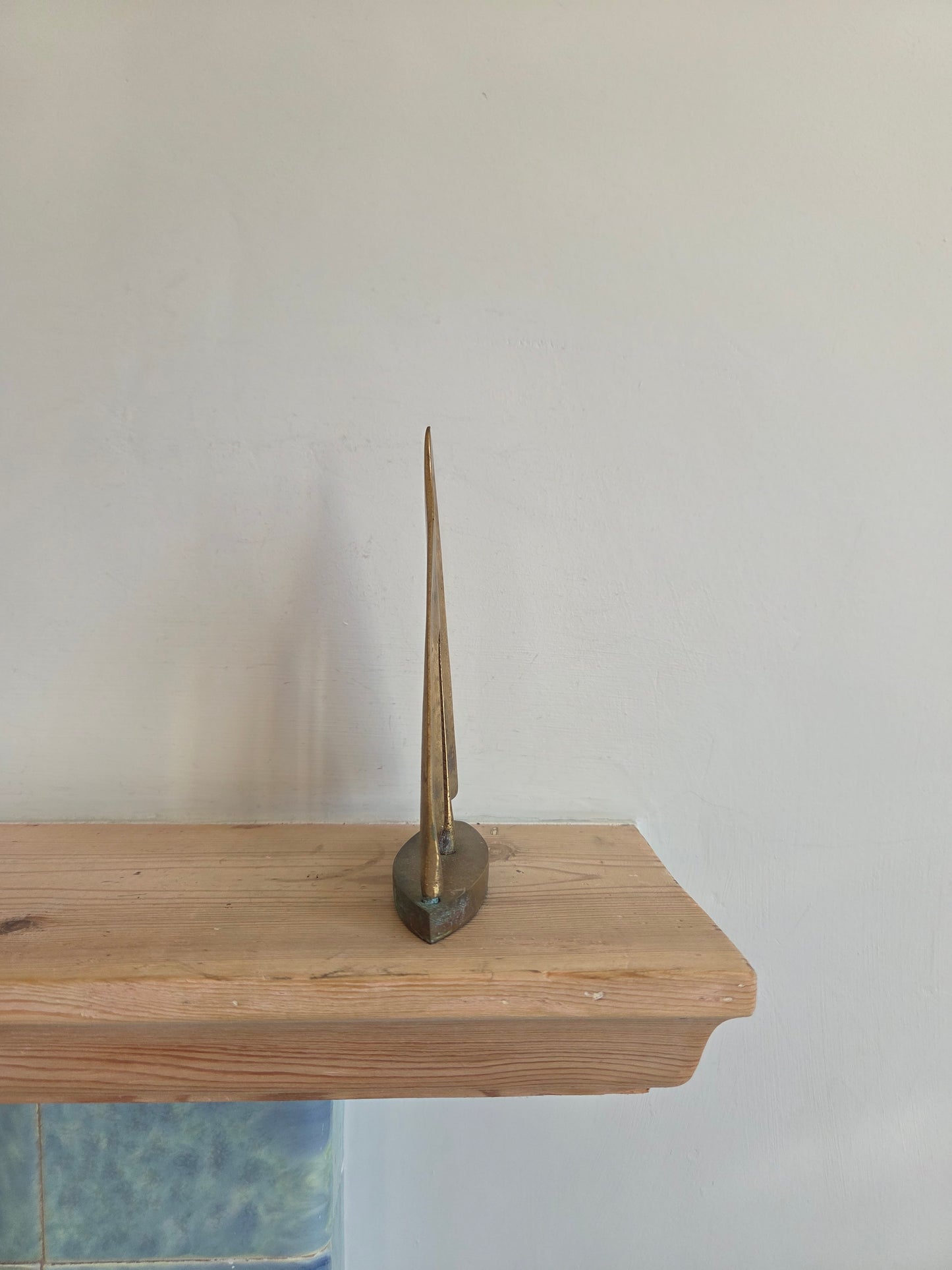 Vintage Brass Boat Yacht Ornament